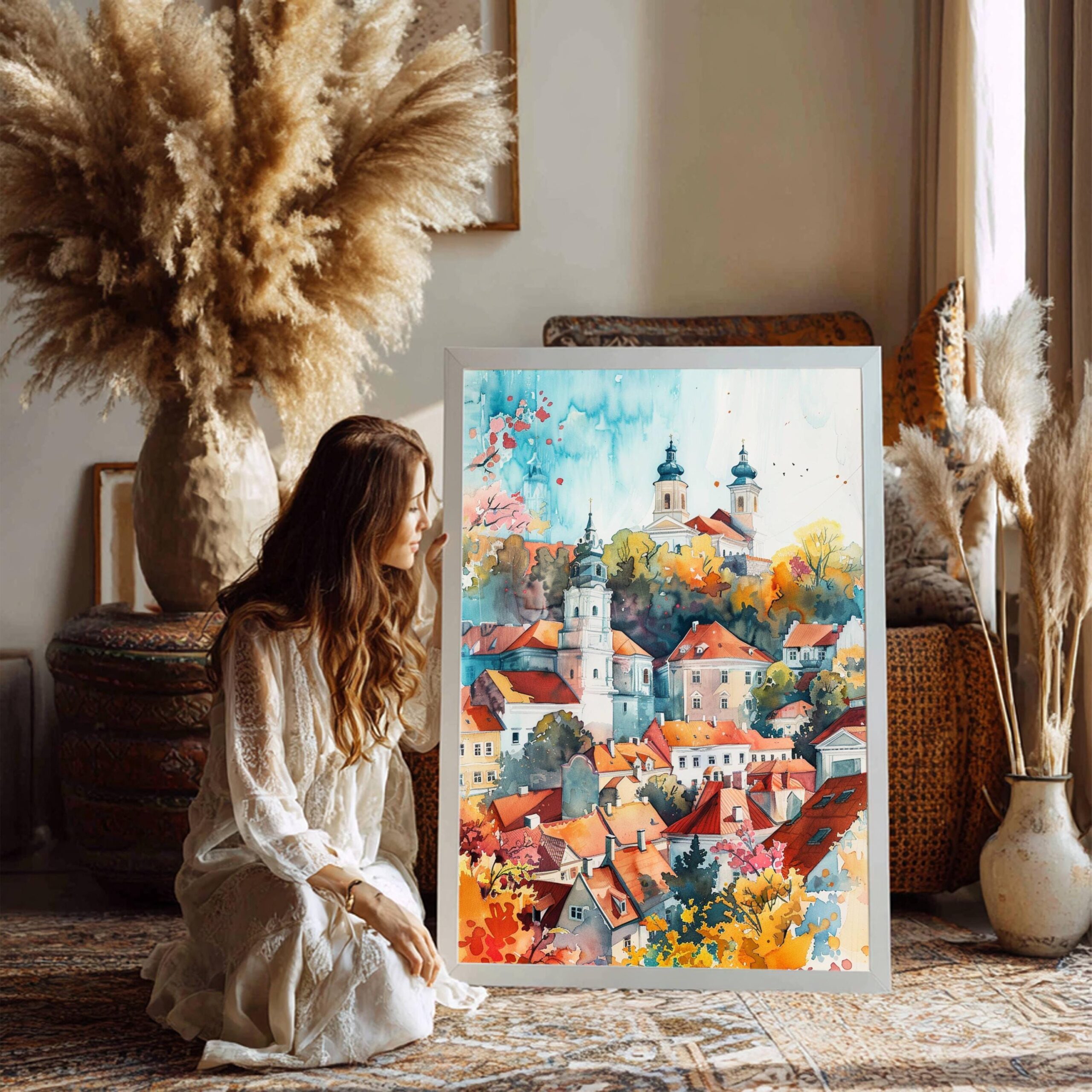 Lithuania Europe Watercolor: Travel Art Poster - Image 3