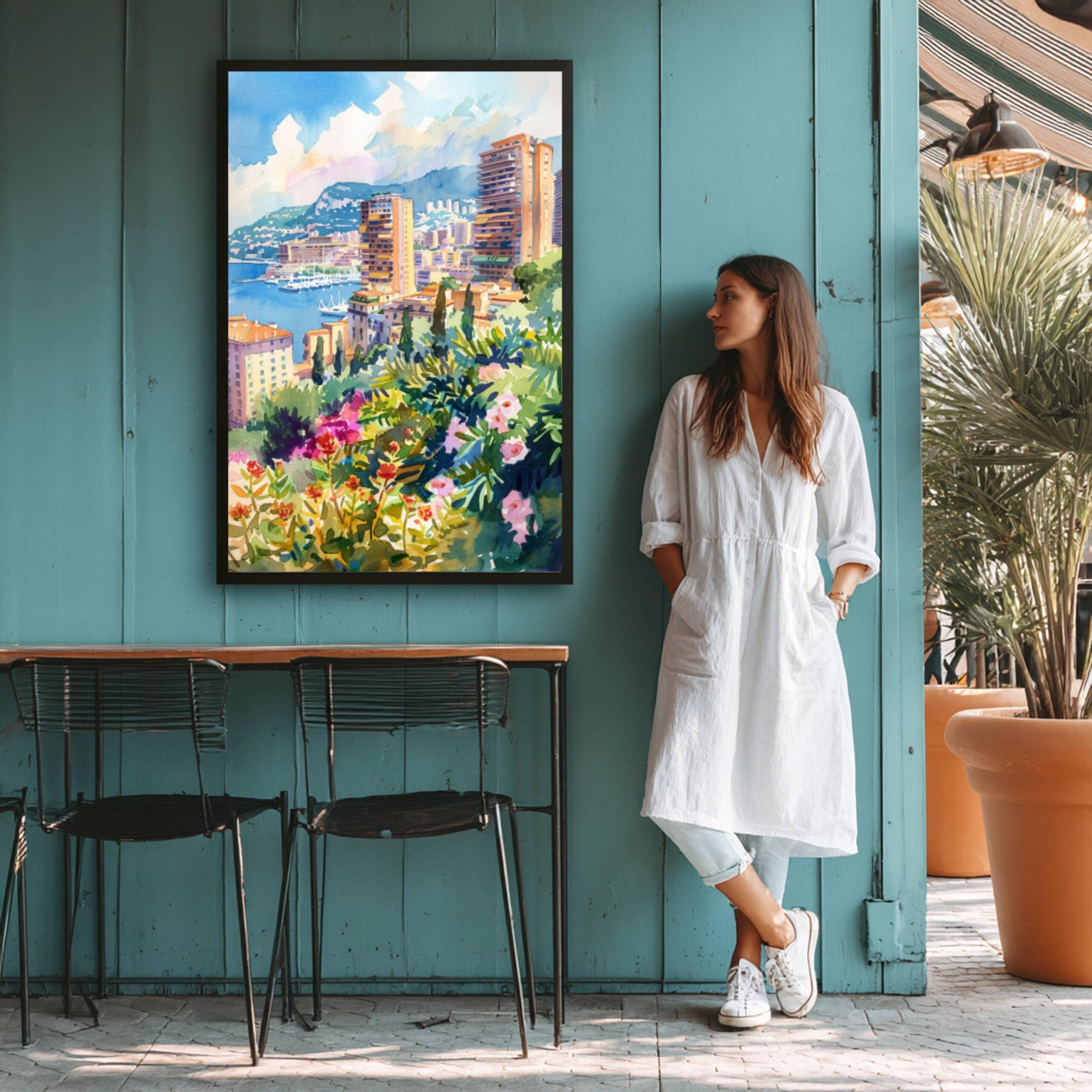 Monaco Europe Watercolor: Travel Art Poster - Image 5