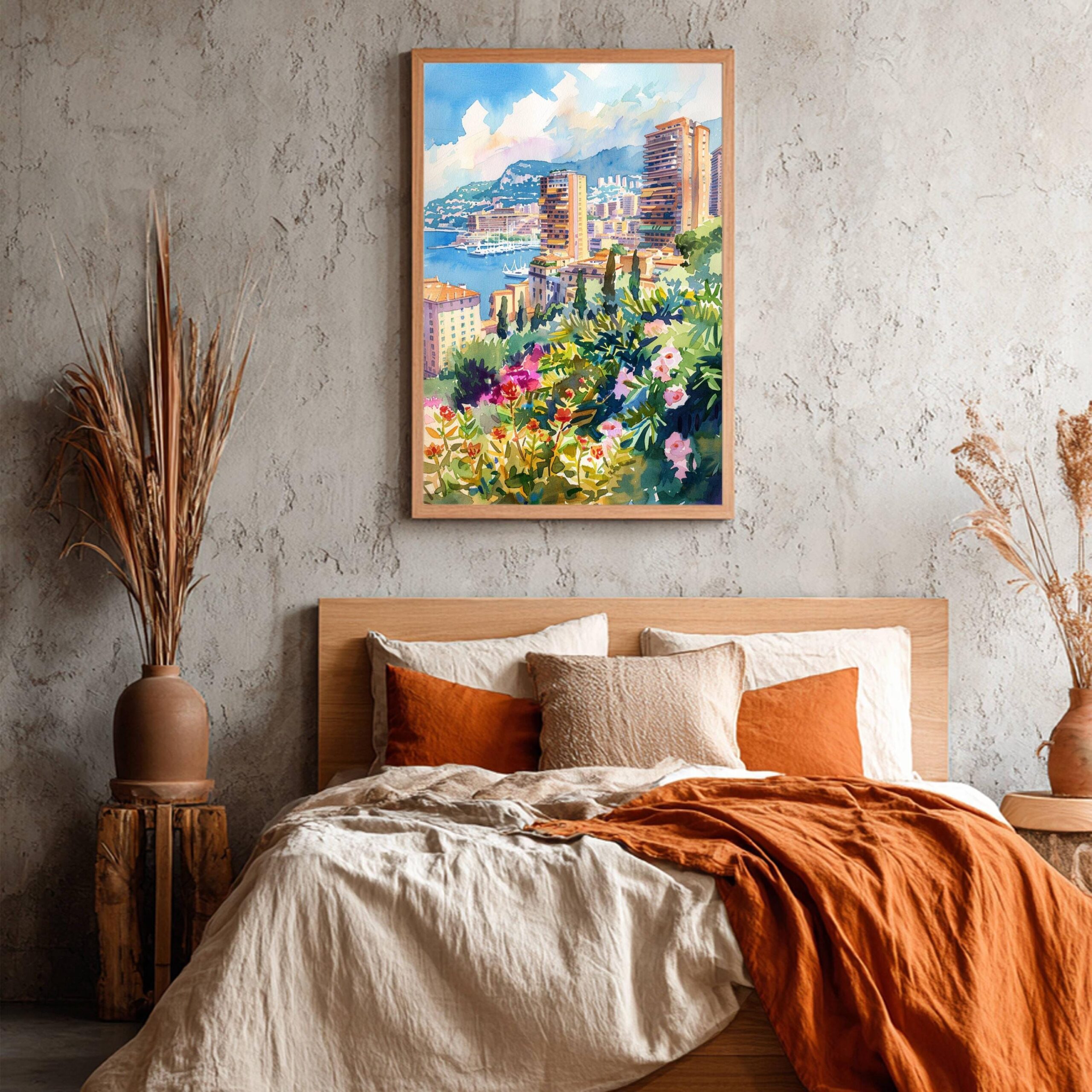 Monaco Europe Watercolor: Travel Art Poster - Image 6