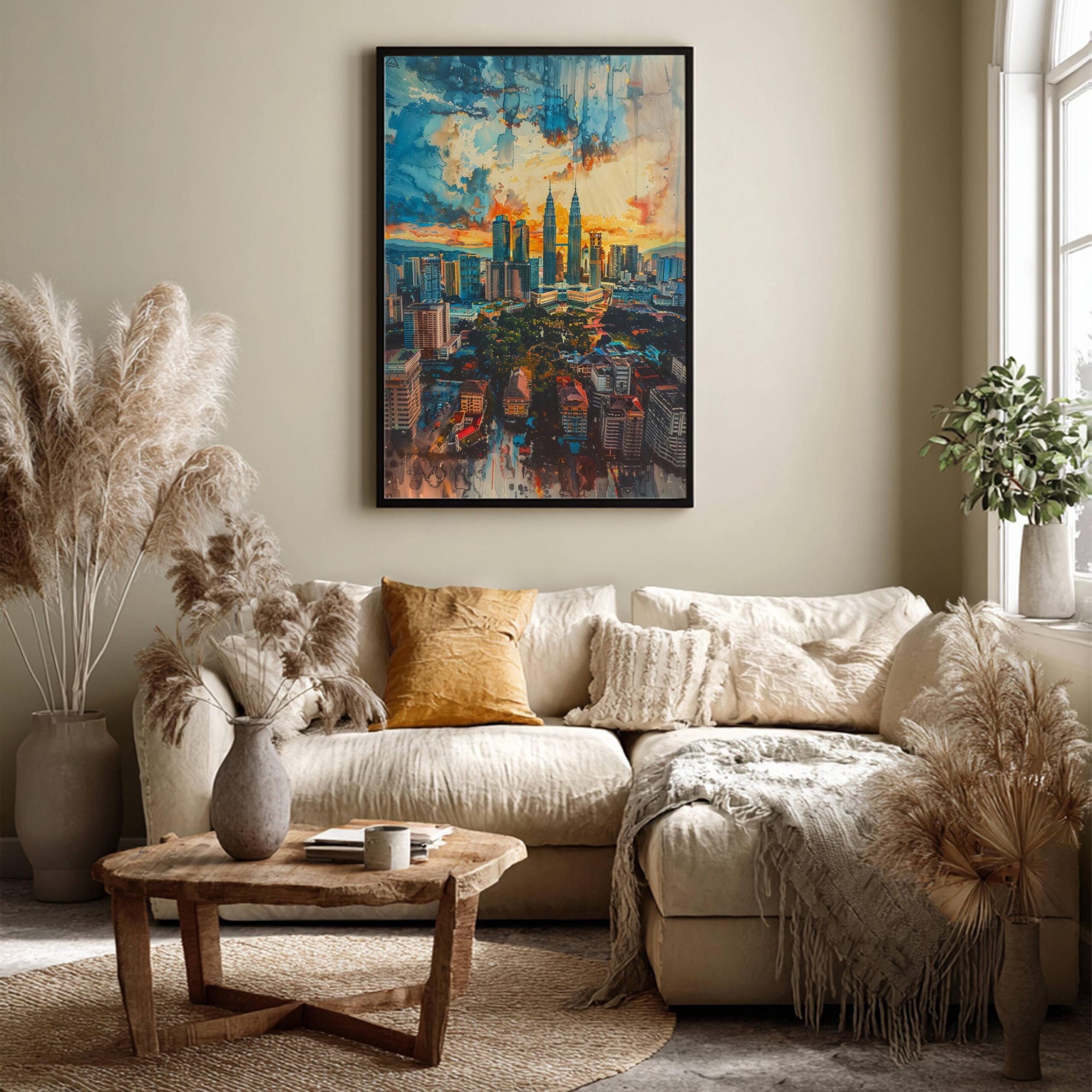 Malaysia Asia Watercolor: Travel Art Poster - Image 7