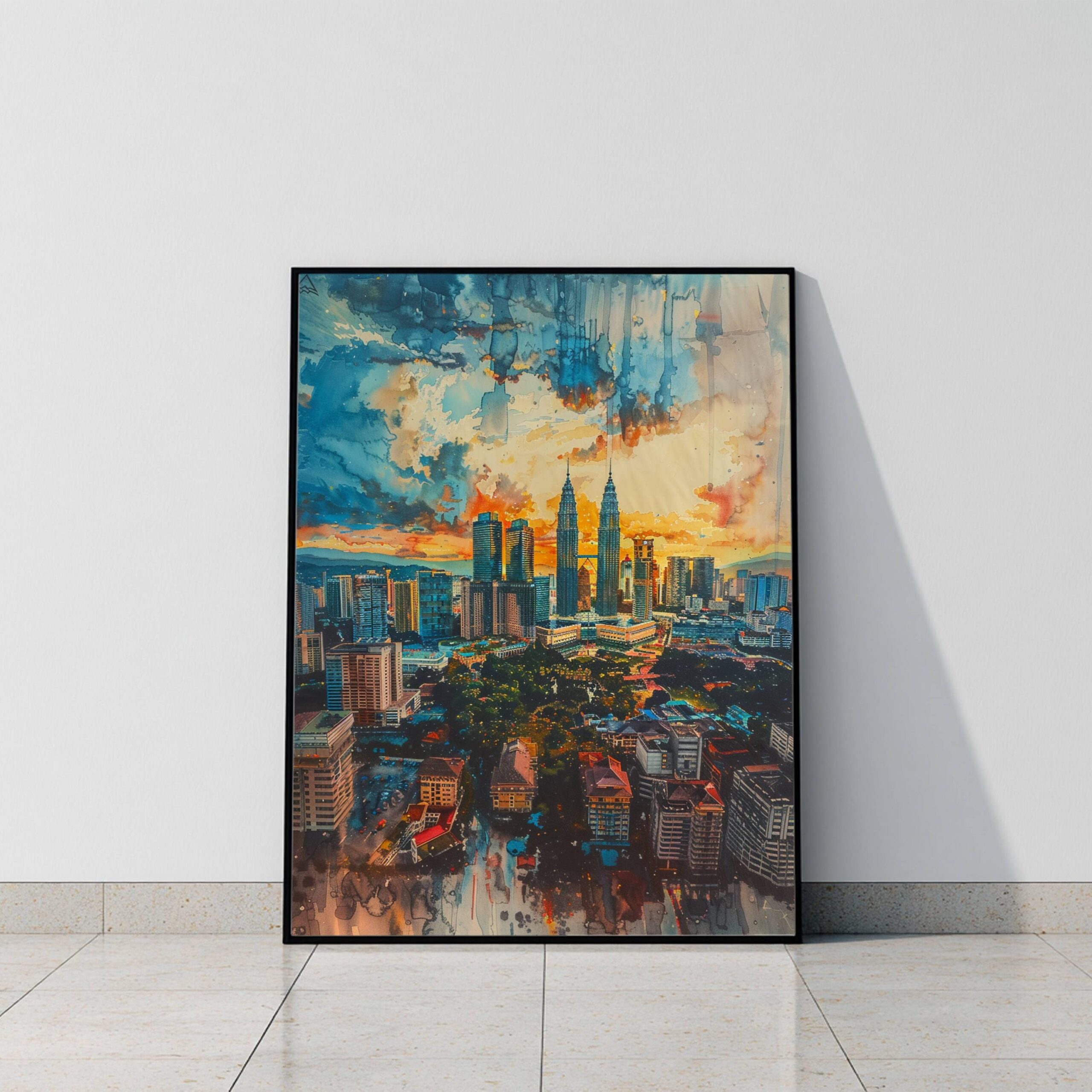 Malaysia Asia Watercolor: Travel Art Poster - Image 8