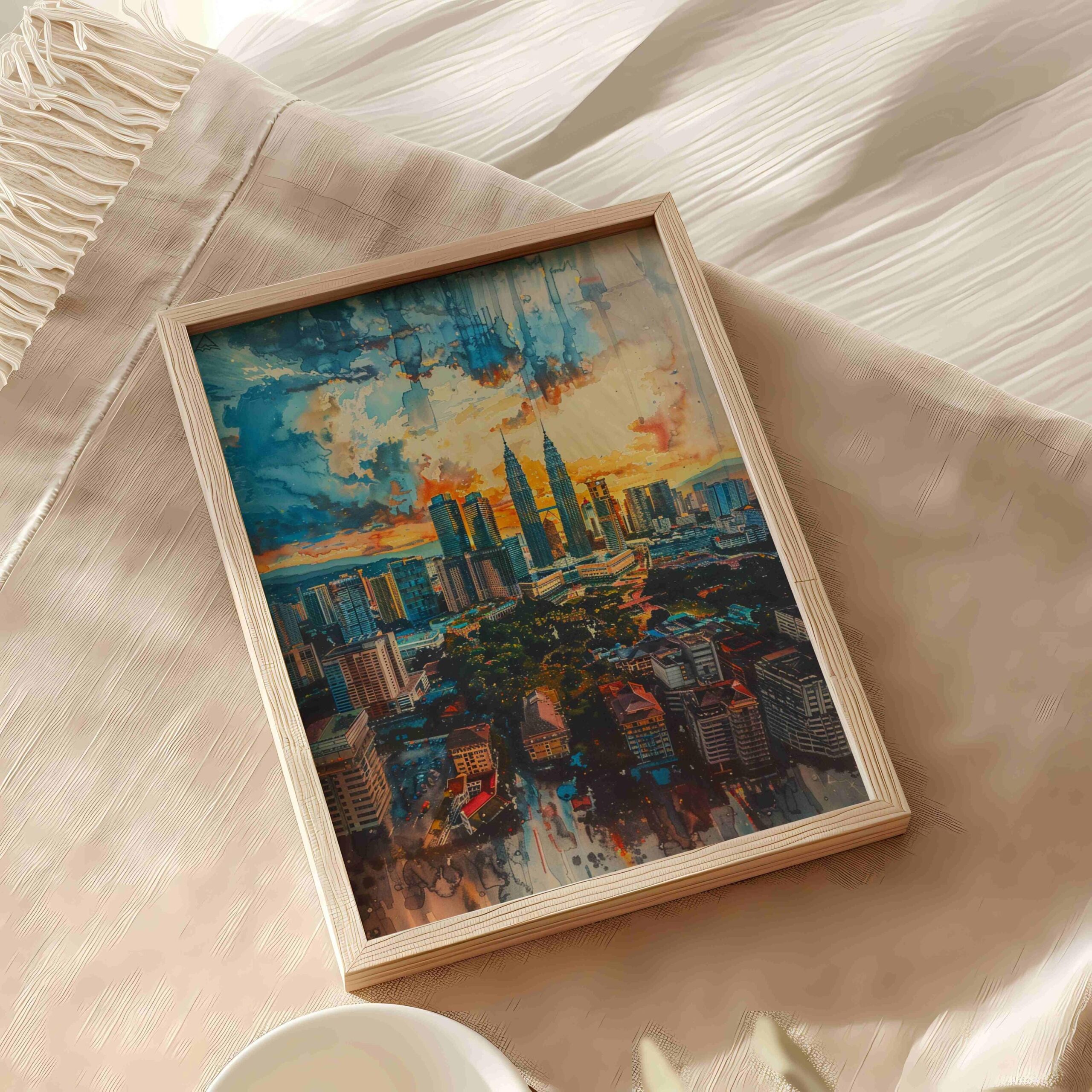 Malaysia Asia Watercolor: Travel Art Poster - Image 9