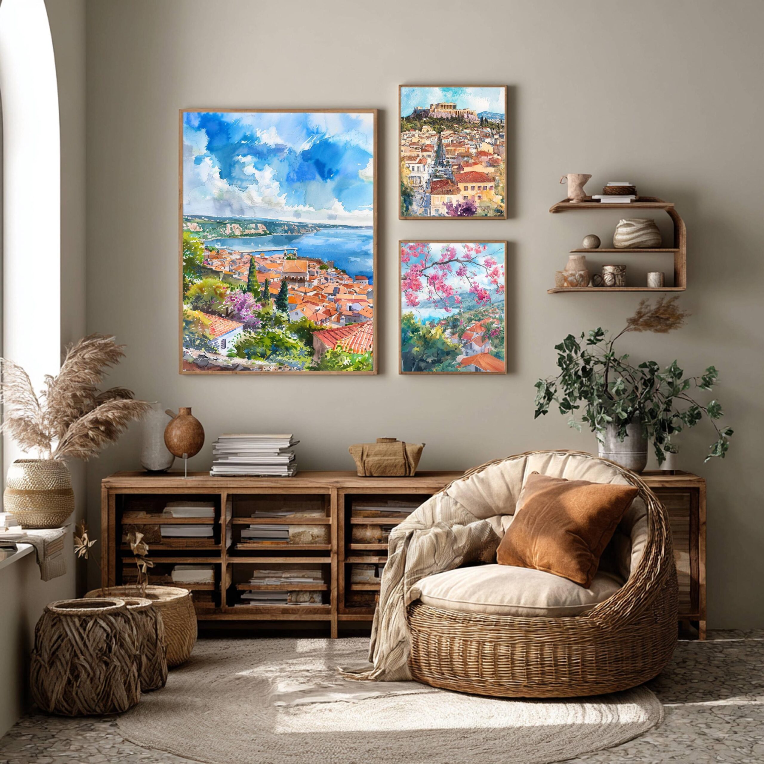 Portugal Europe Watercolor: Vacation Travel Art Poster - Image 2