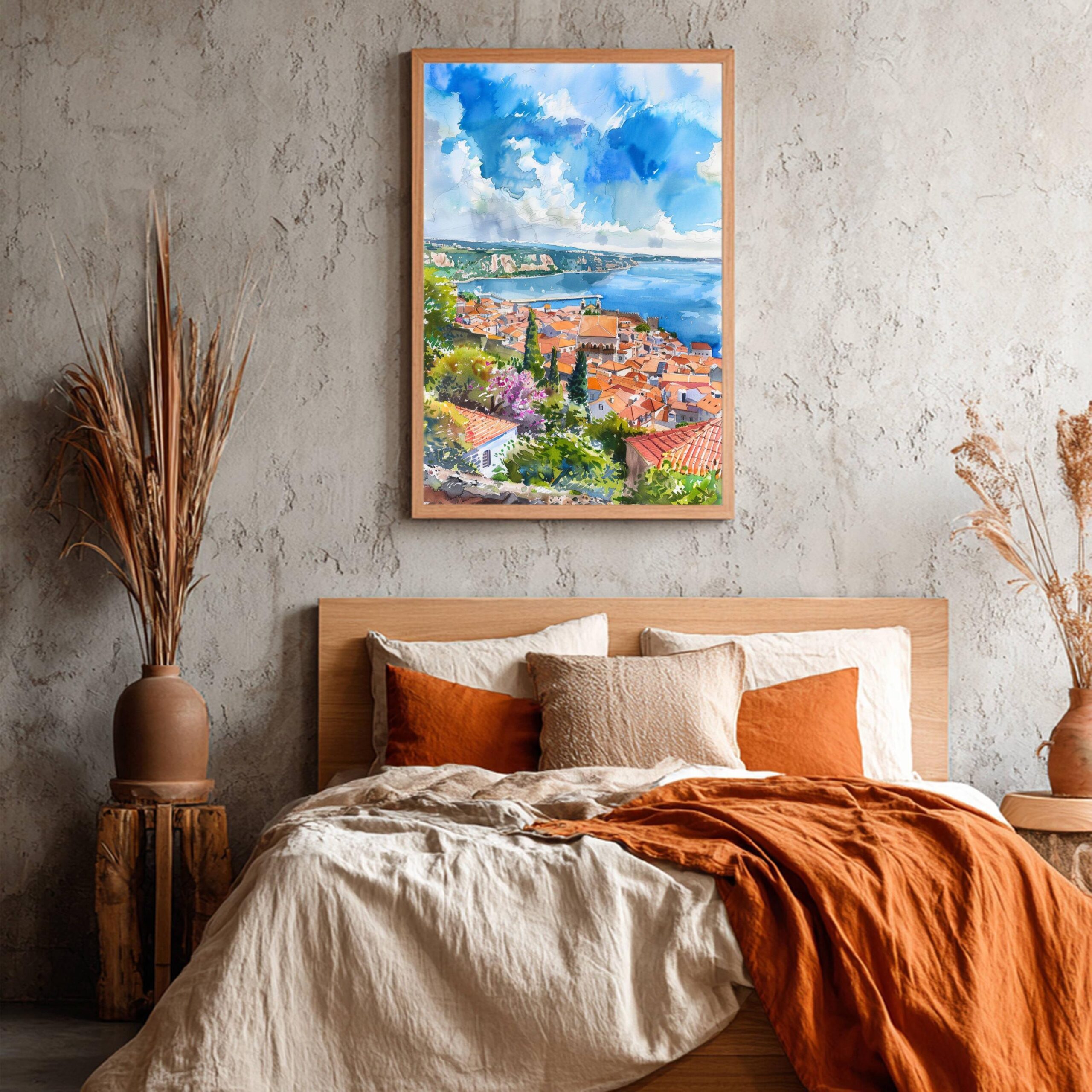 Portugal Europe Watercolor: Vacation Travel Art Poster - Image 6