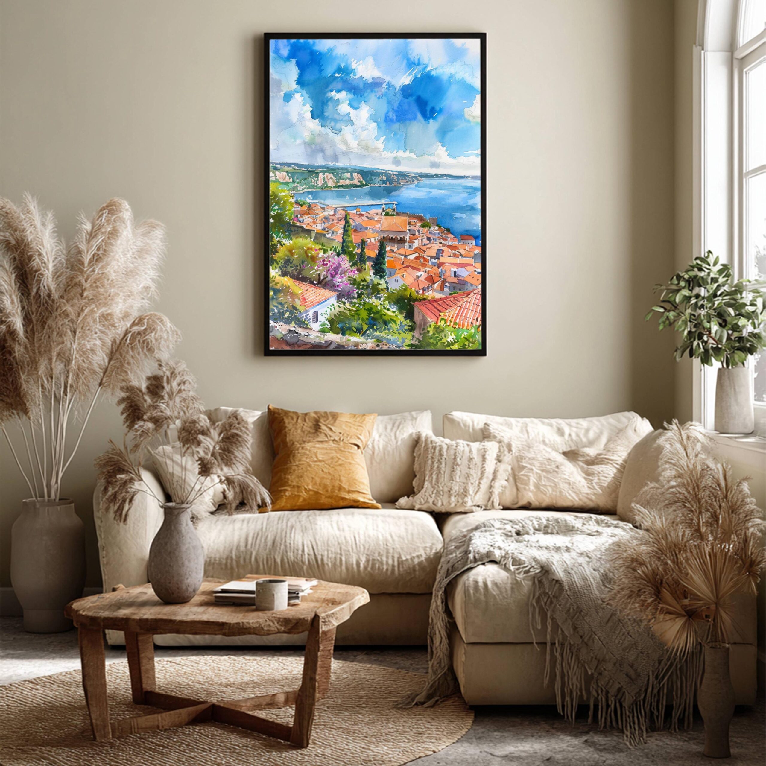 Portugal Europe Watercolor: Vacation Travel Art Poster - Image 7