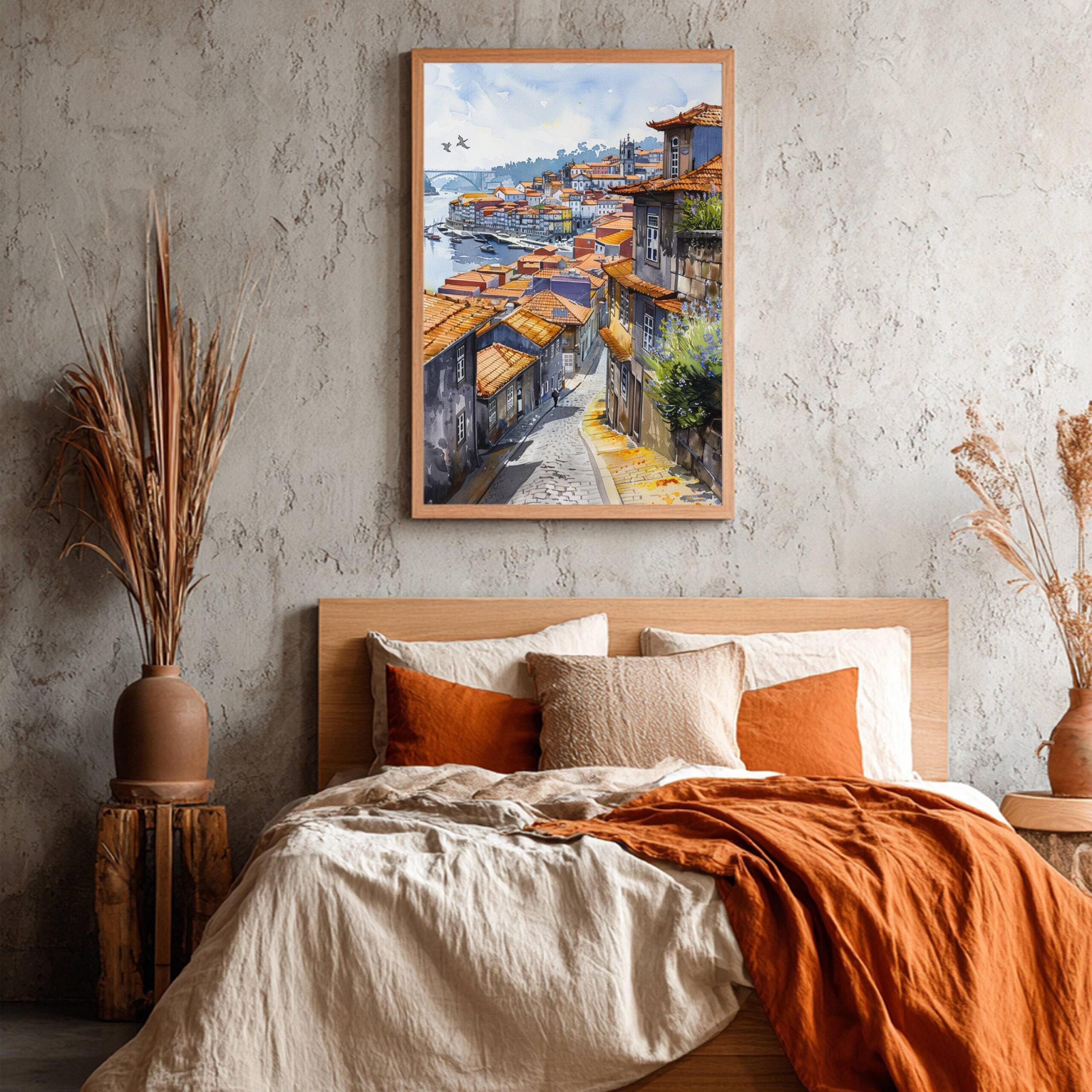Porto Portugal Europe Watercolor: Vacation Travel Art Poster - Image 6