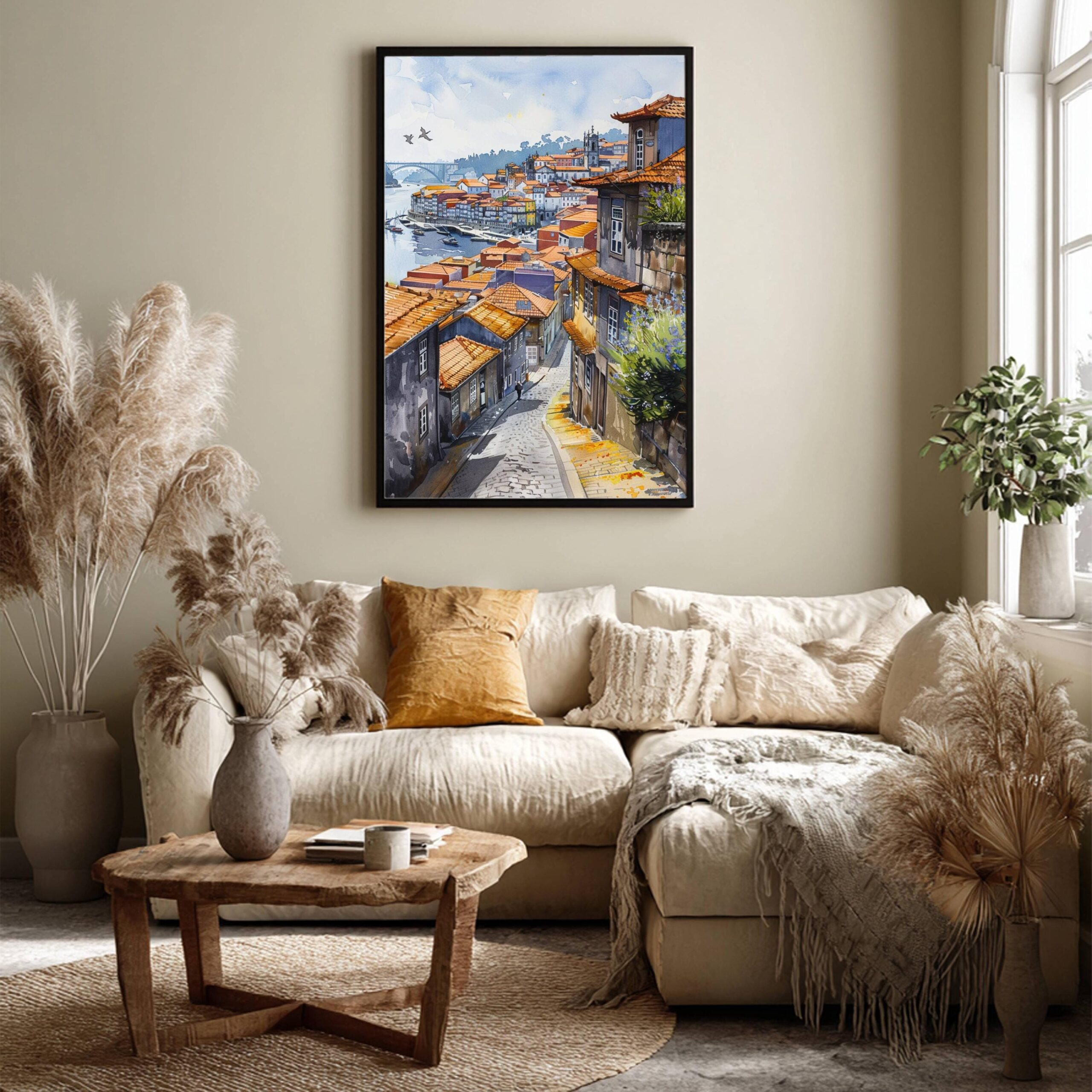 Porto Portugal Europe Watercolor: Vacation Travel Art Poster - Image 7