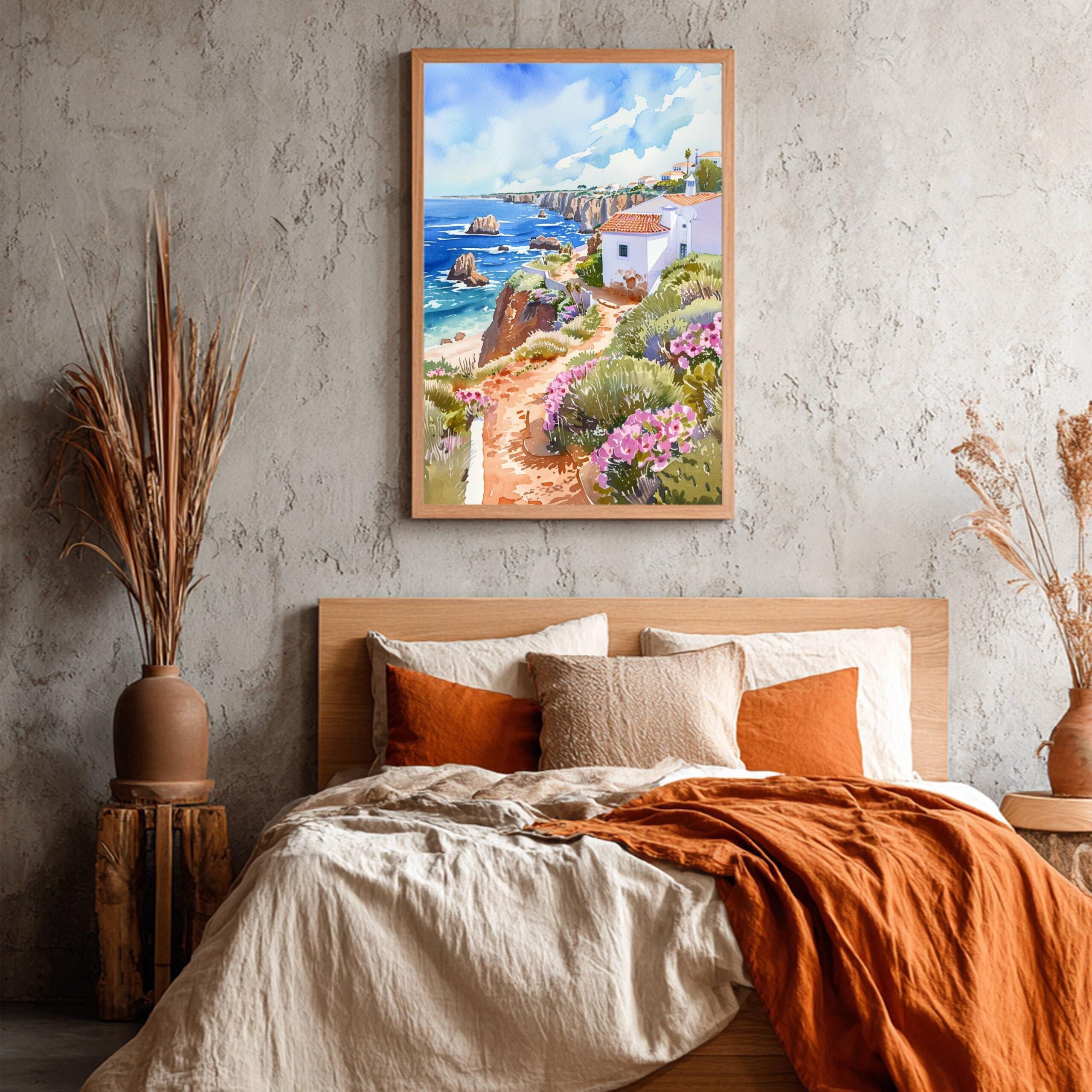 The Algarve Portugal Europe Watercolor: Vacation Travel Art Poster - Image 6