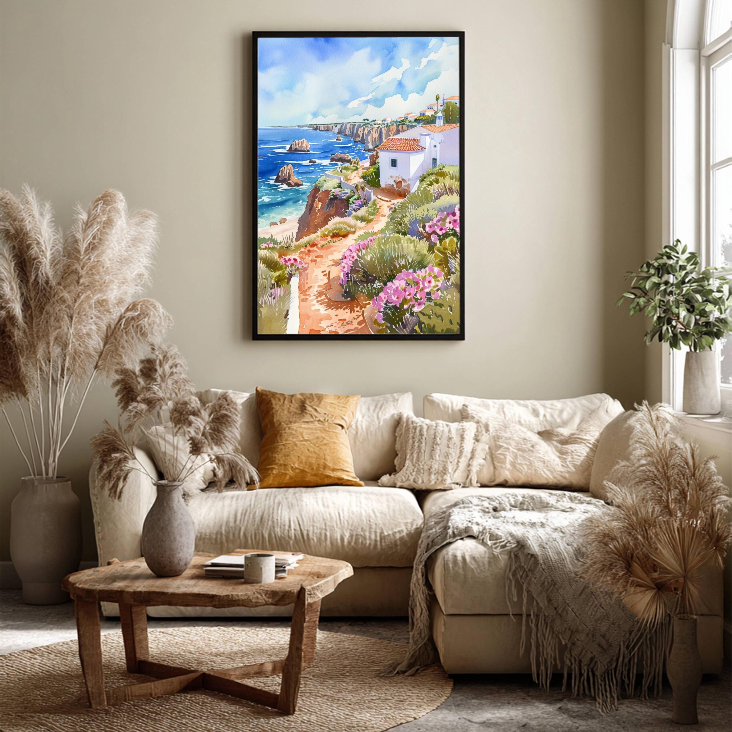 The Algarve Portugal Europe Watercolor: Vacation Travel Art Poster - Image 7