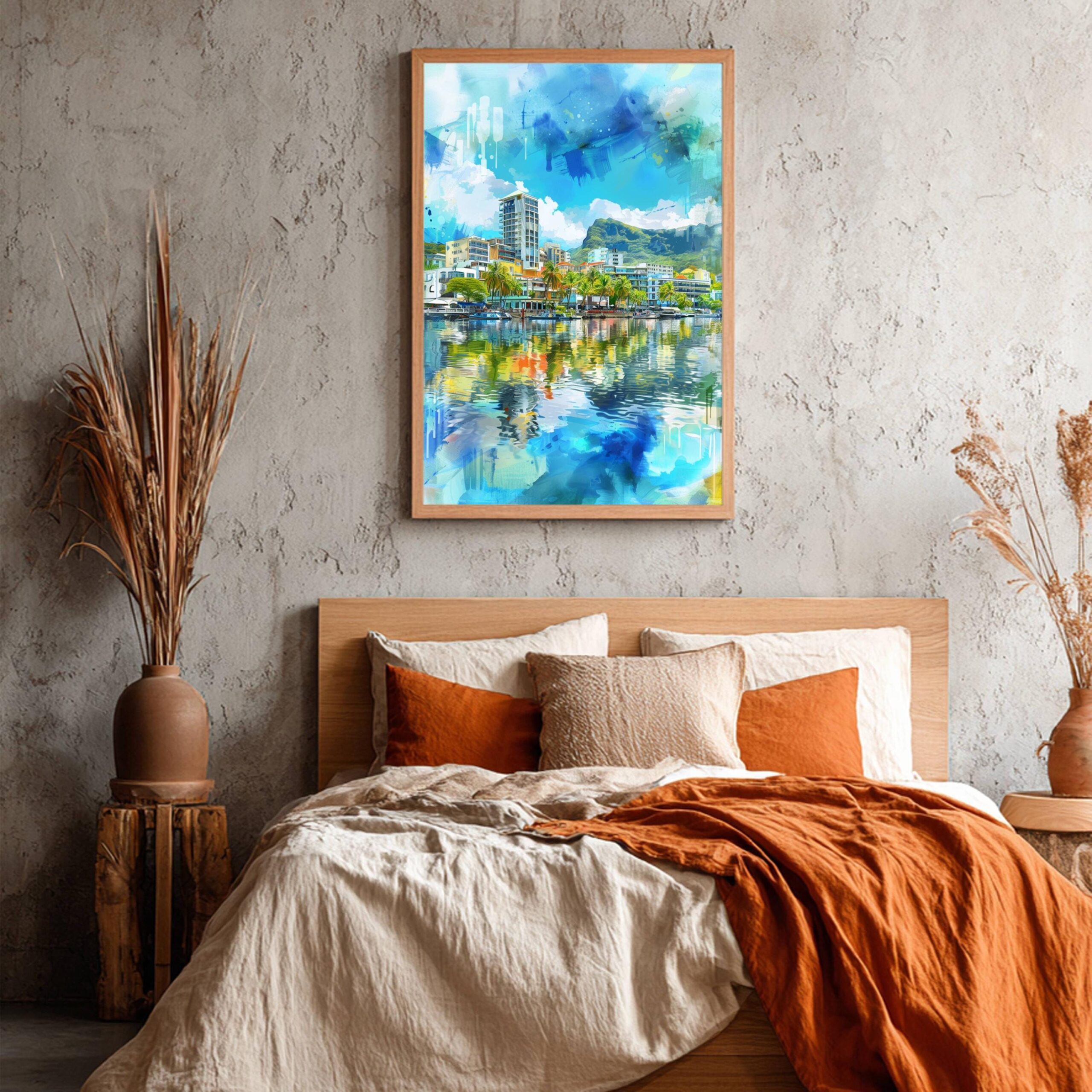Mauritius Watercolor Print: Indian Ocean Art Travel Poster - Image 6