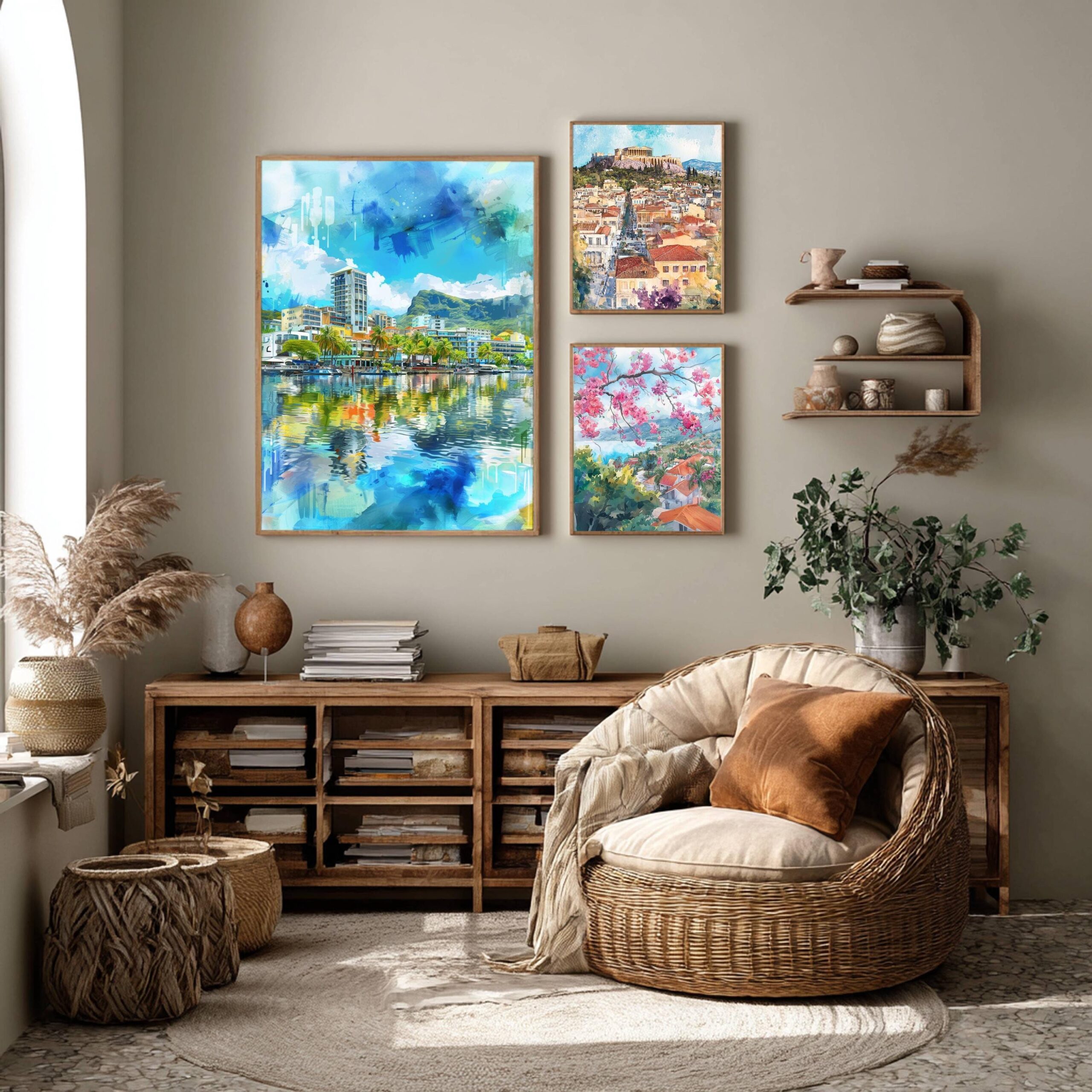 Mauritius Watercolor Print: Indian Ocean Art Travel Poster - Image 2