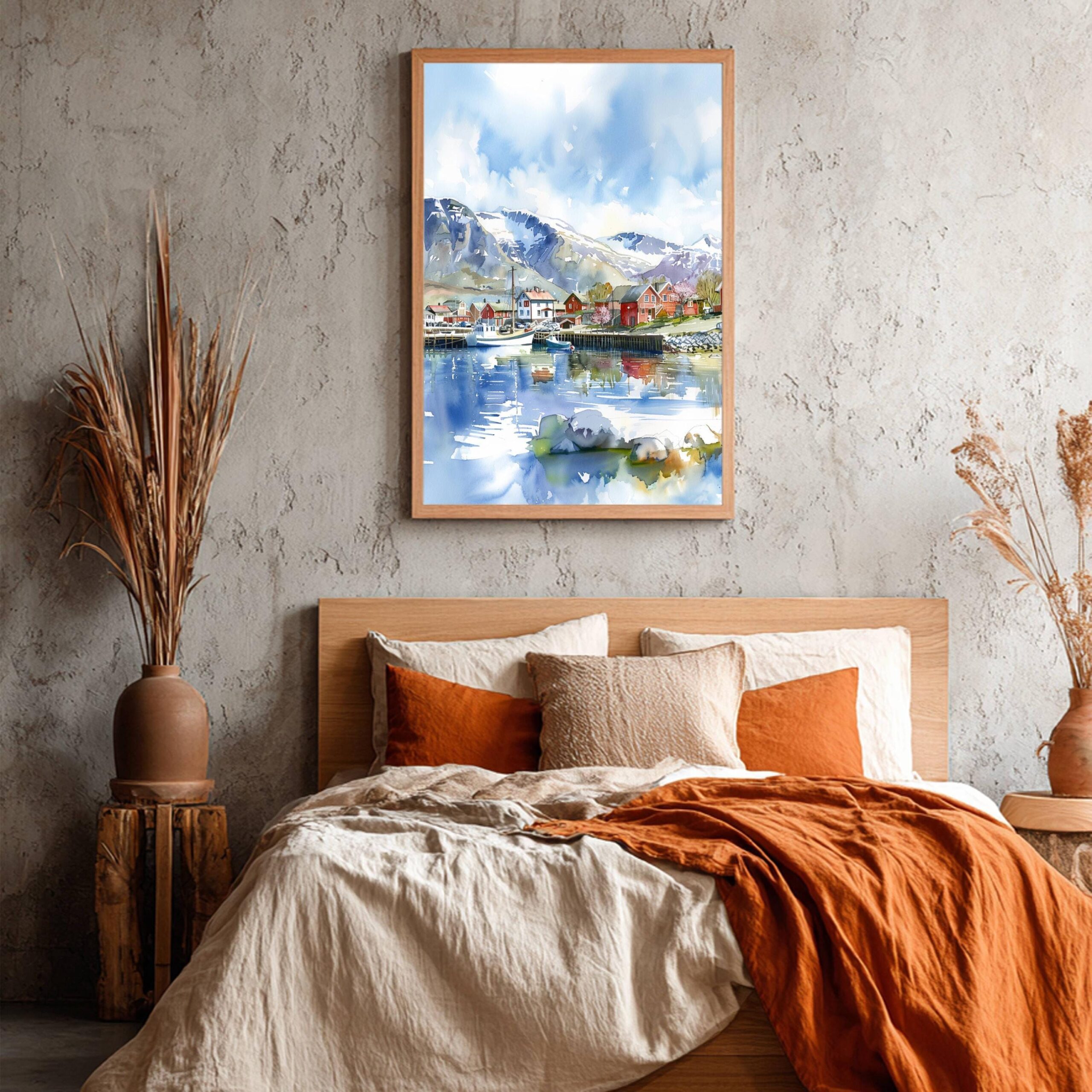 Tromsø Norway Scandinavia Watercolor Print: Vacation Travel Art Poster - Image 6