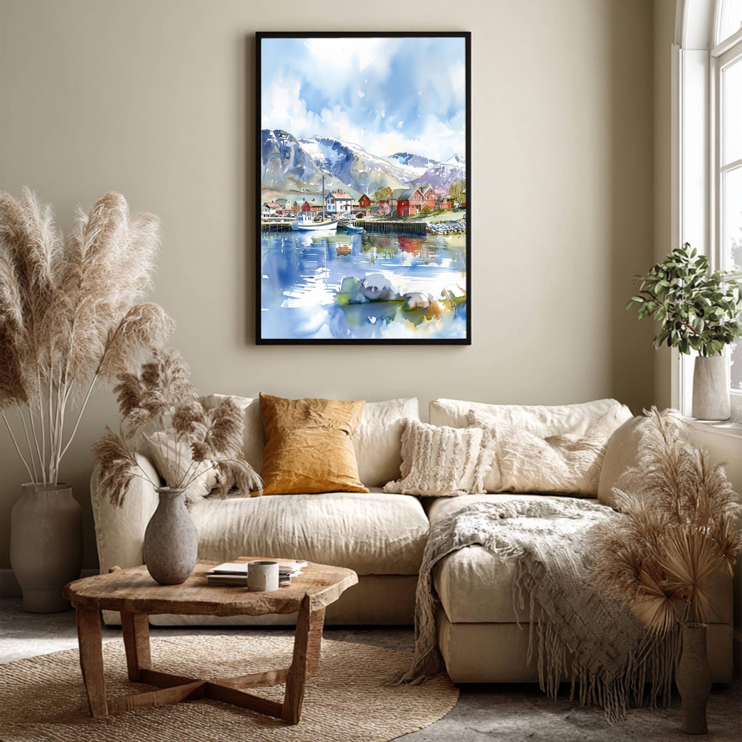 Tromsø Norway Scandinavia Watercolor Print: Vacation Travel Art Poster - Image 7
