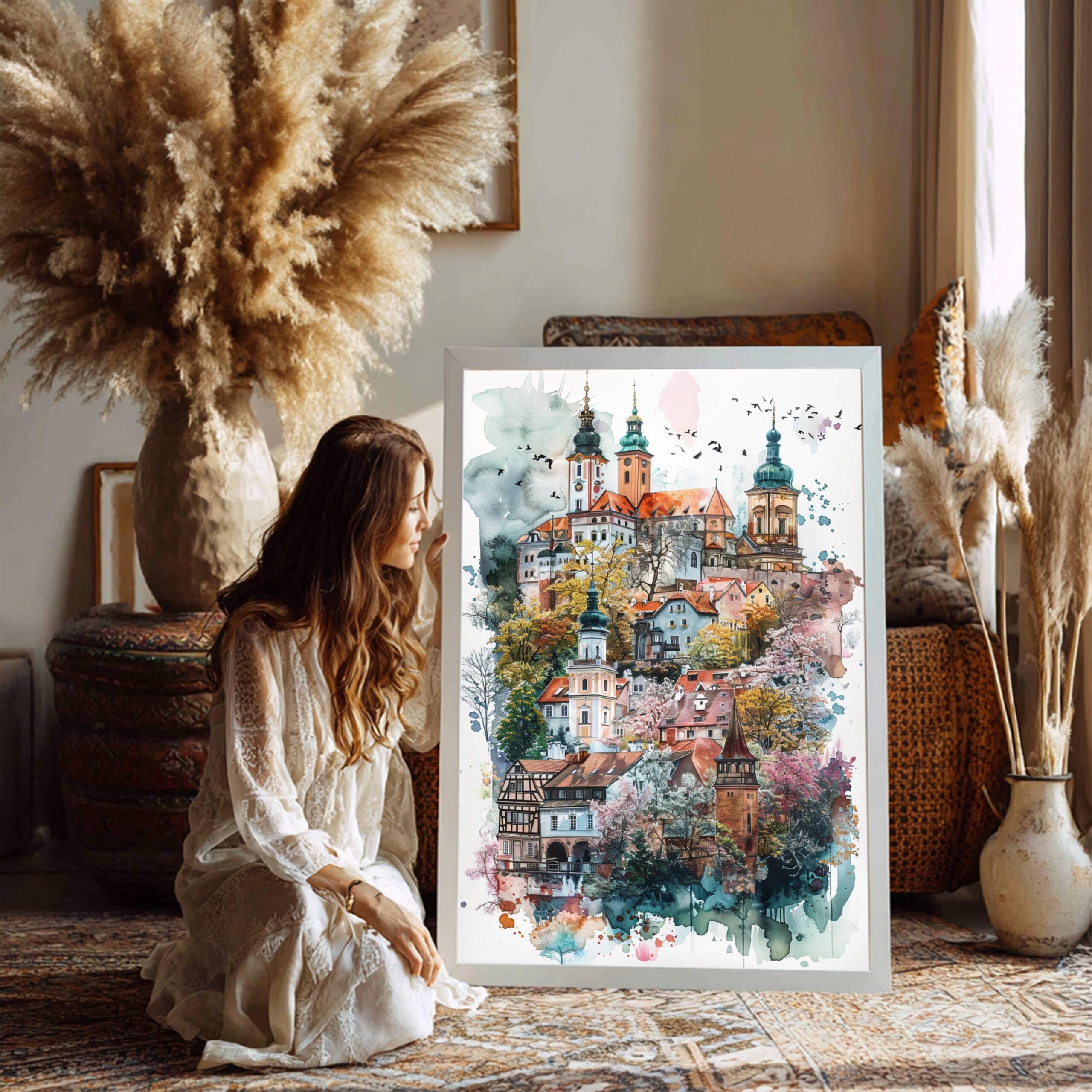 Poland Europe Watercolor: Vacation Travel Art Poster - Image 3
