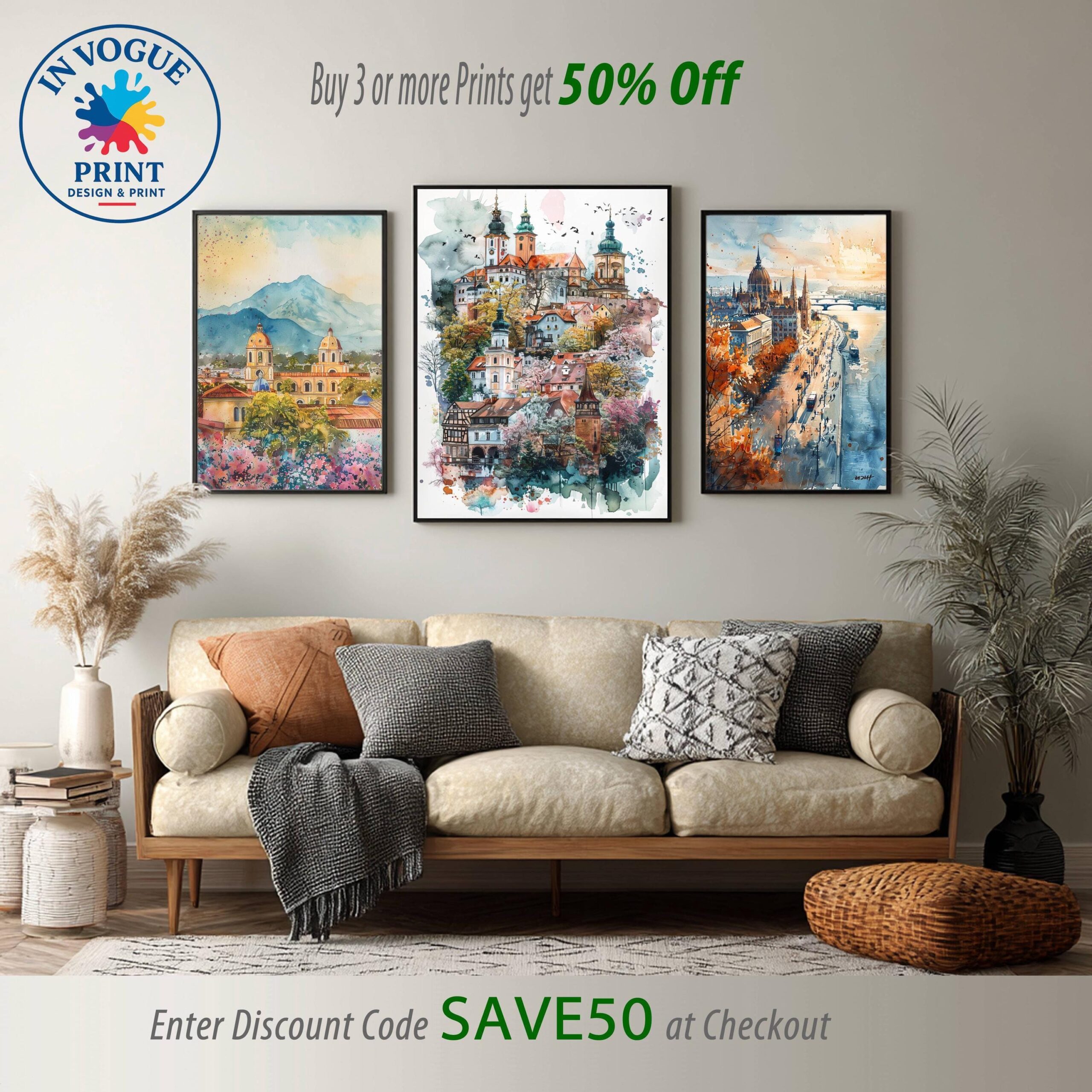 Poland Europe Watercolor: Vacation Travel Art Poster - Image 10