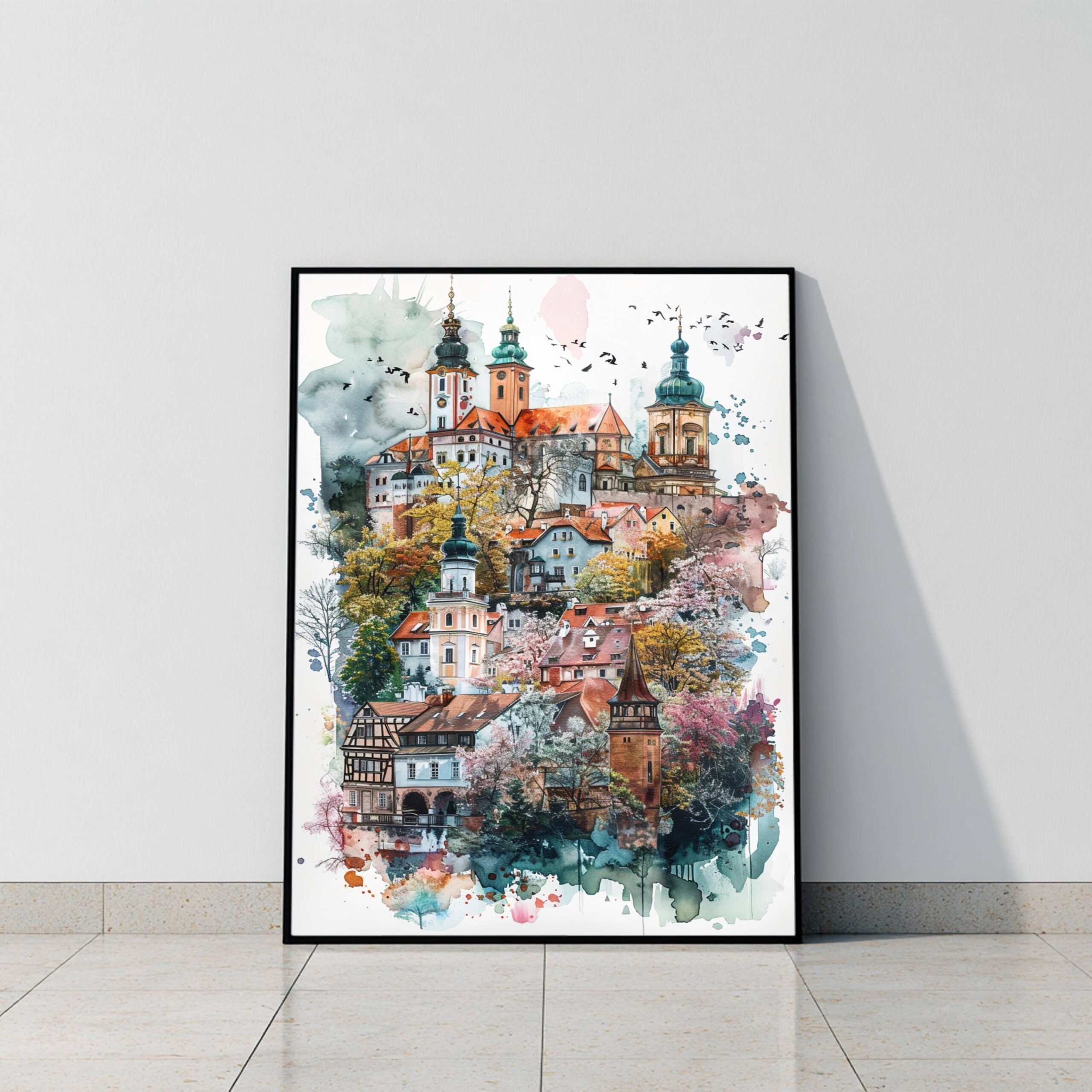 Poland Europe Watercolor: Vacation Travel Art Poster - Image 8