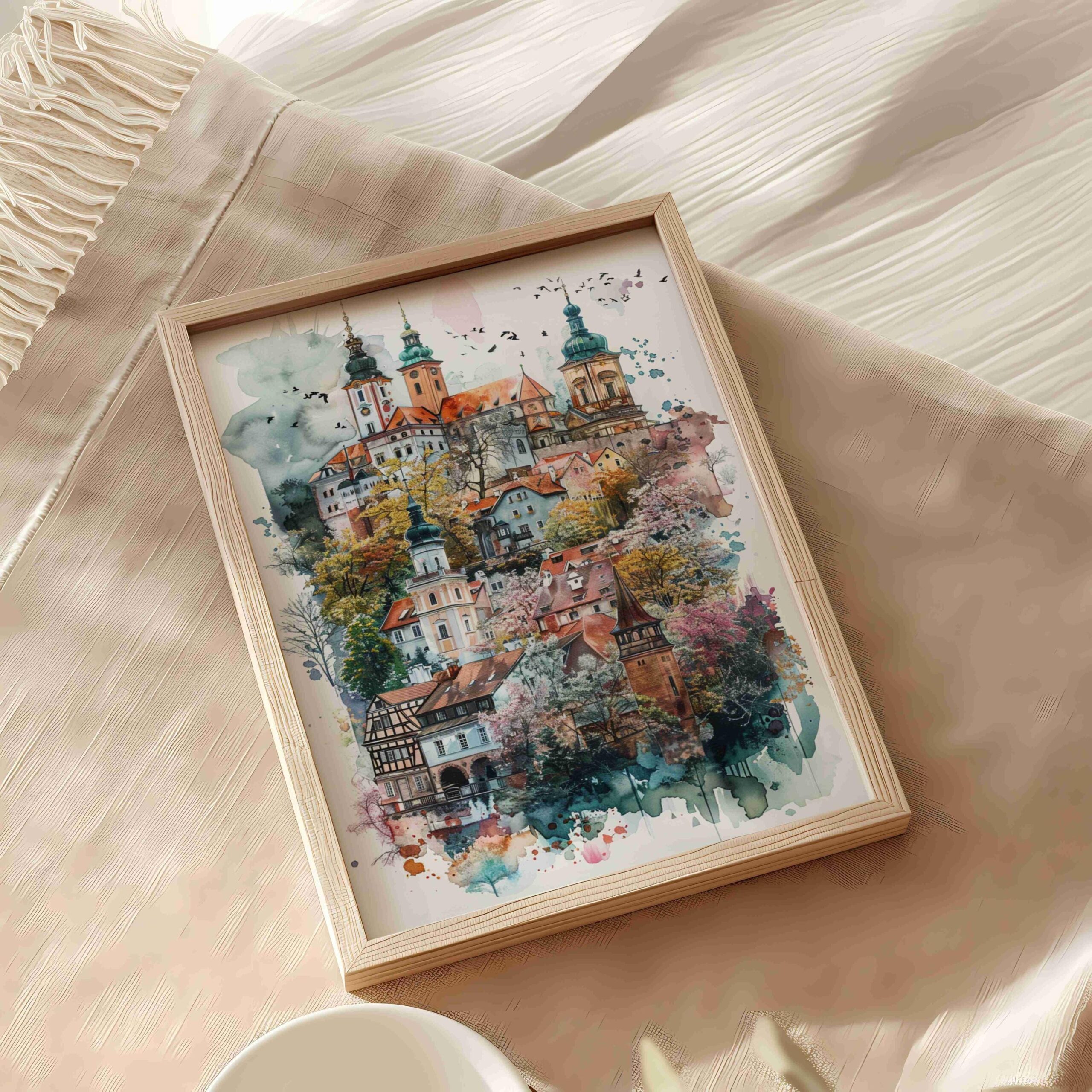 Poland Europe Watercolor: Vacation Travel Art Poster - Image 9