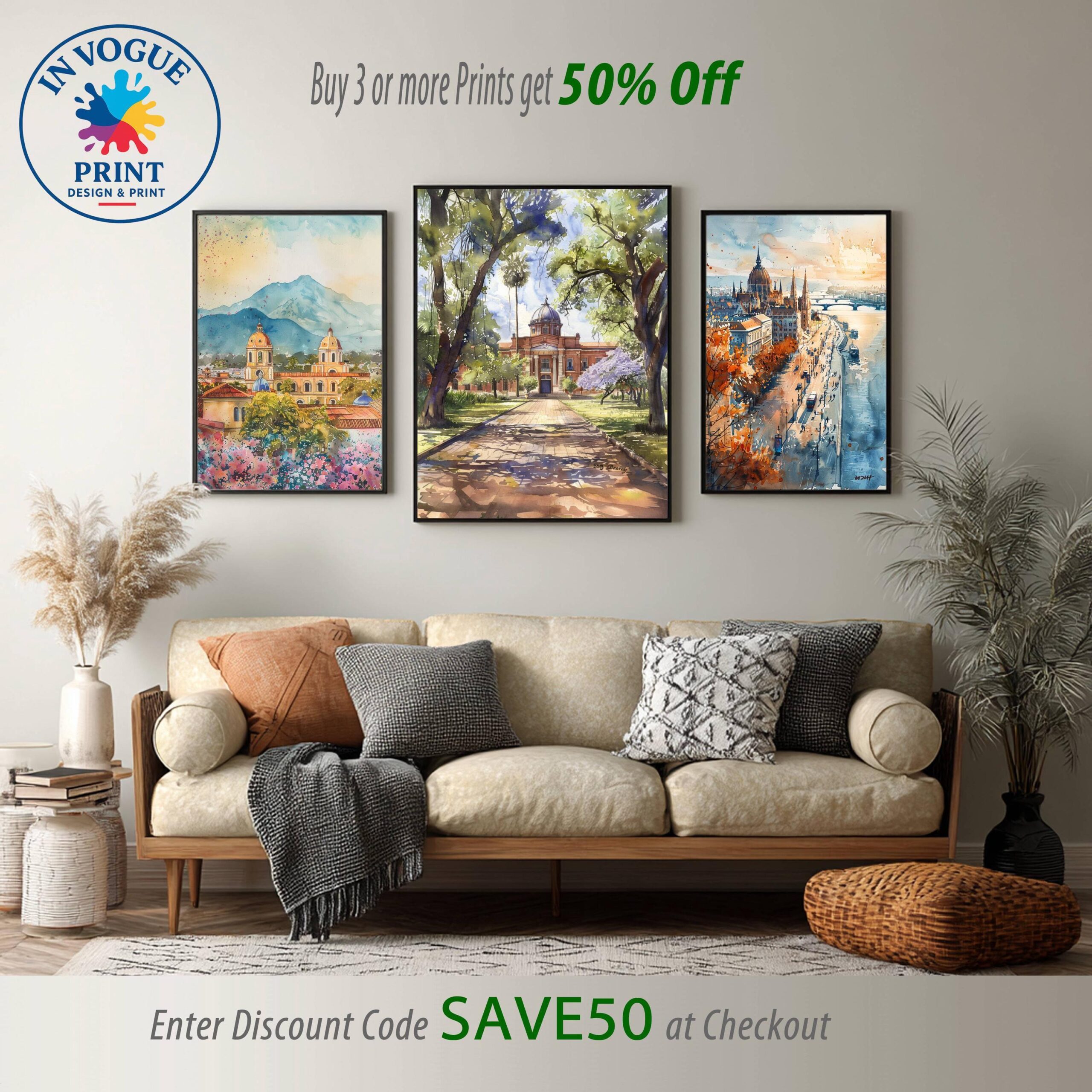 Paraguay South America Watercolor: Vacation Travel Art Poster - Image 10