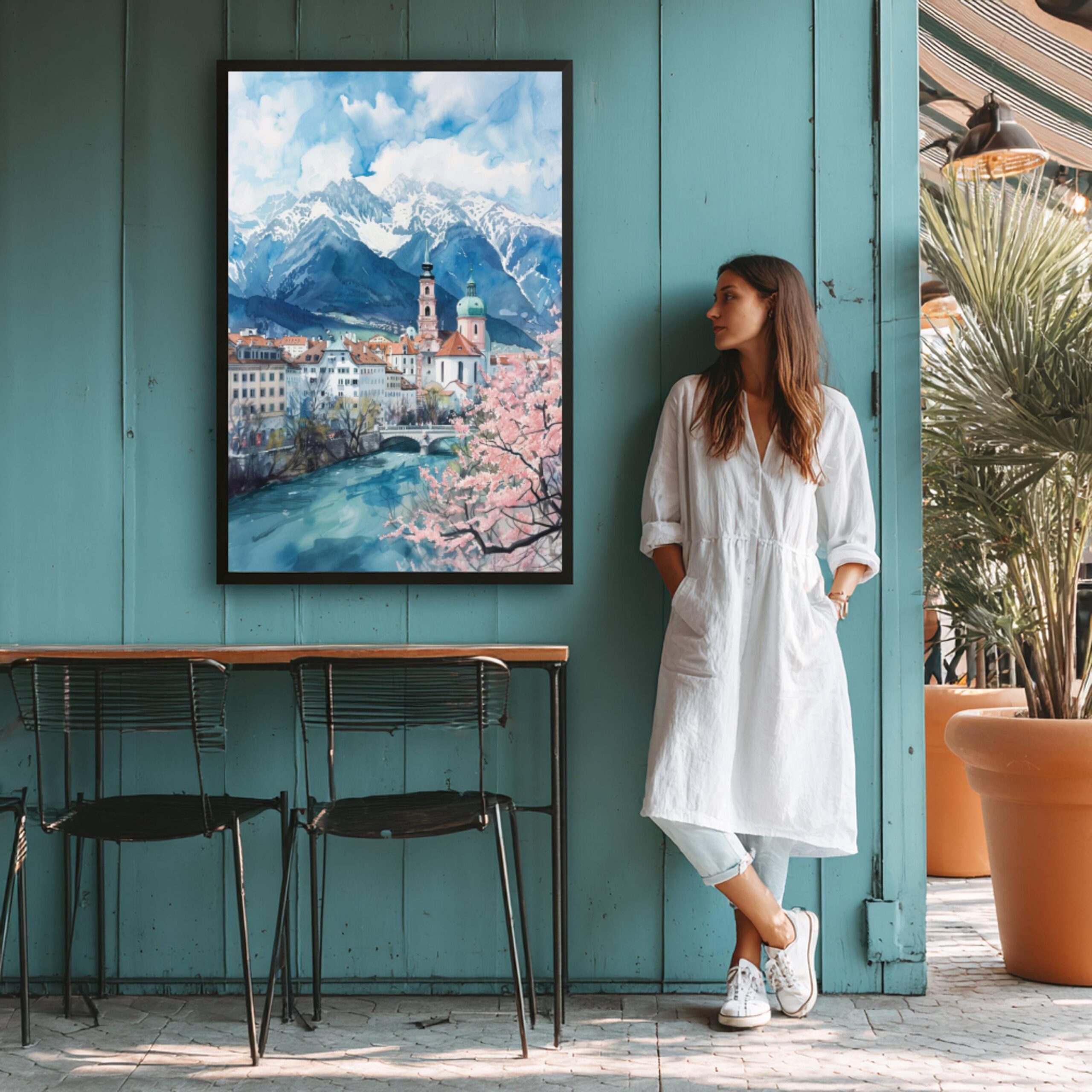 Innsbruck Austria Europe Watercolor Print: Vacation Travel Art Poster - Image 5