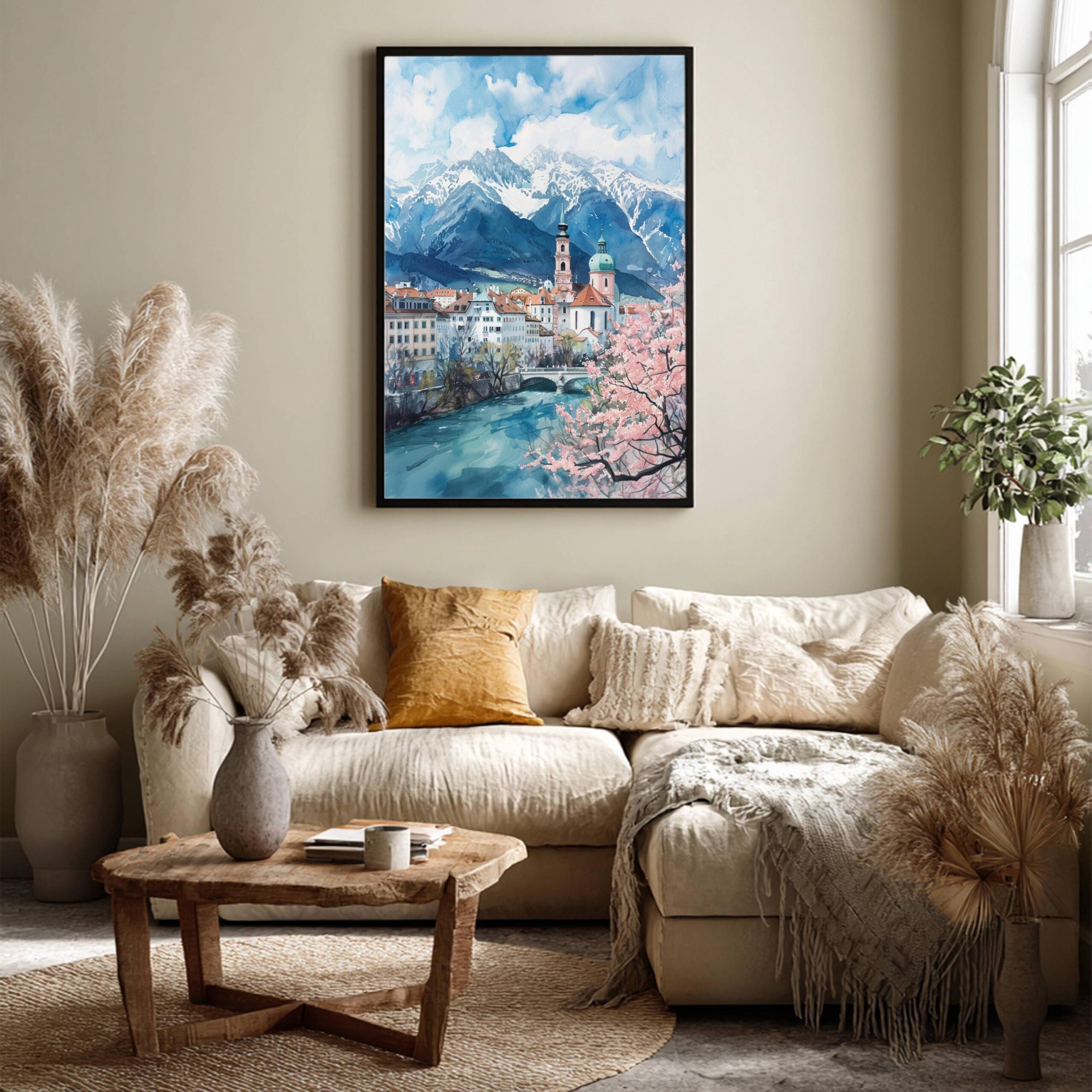 Innsbruck Austria Europe Watercolor Print: Vacation Travel Art Poster - Image 7