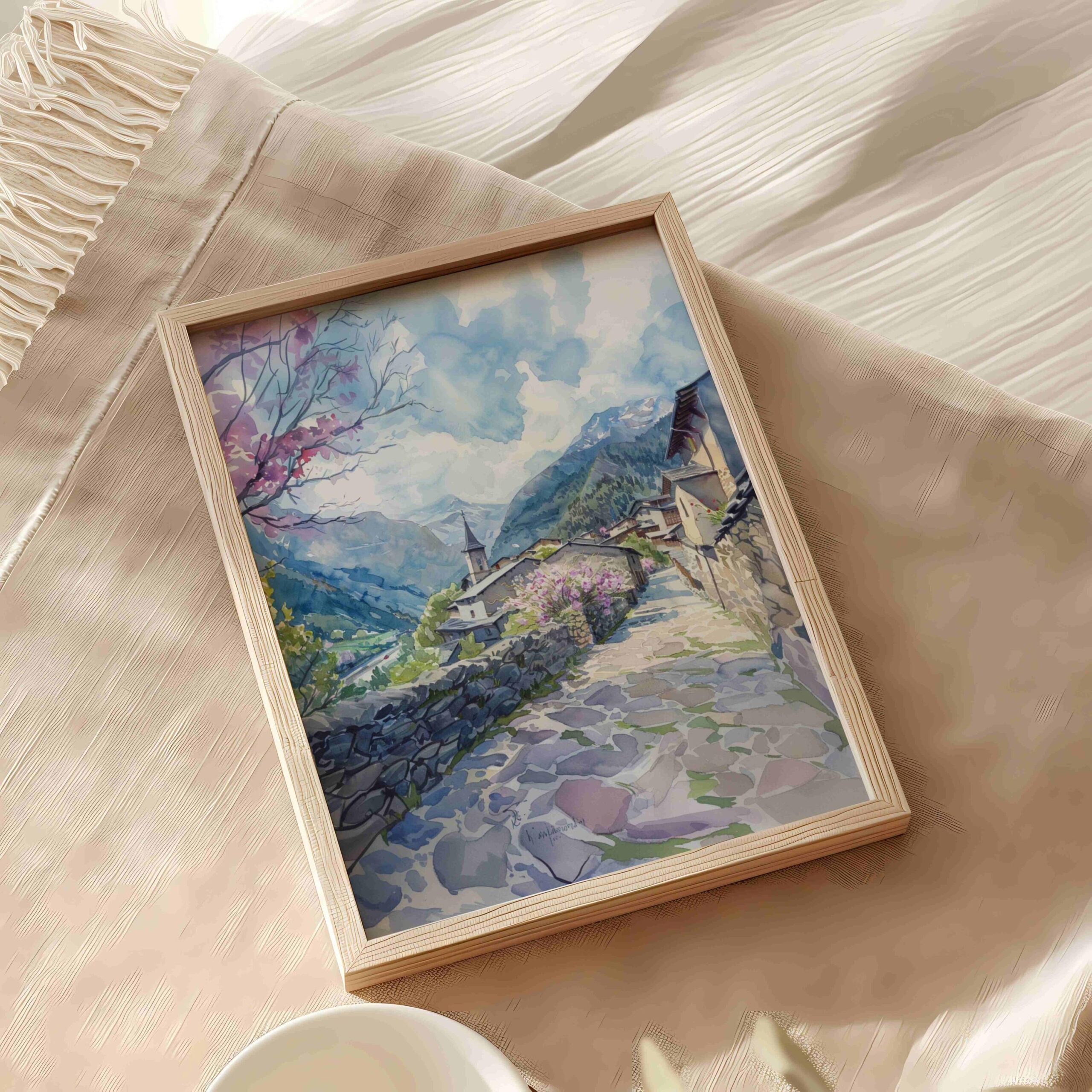 Andorra Europe Watercolor: Travel Art Poster Print - Image 9