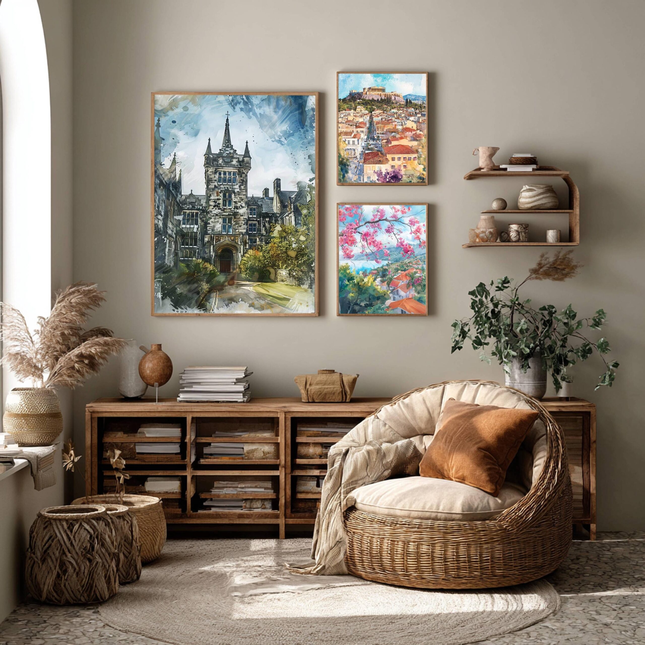 St Andrew's University Scotland Watercolor Print: Travel Art Poster - Image 2