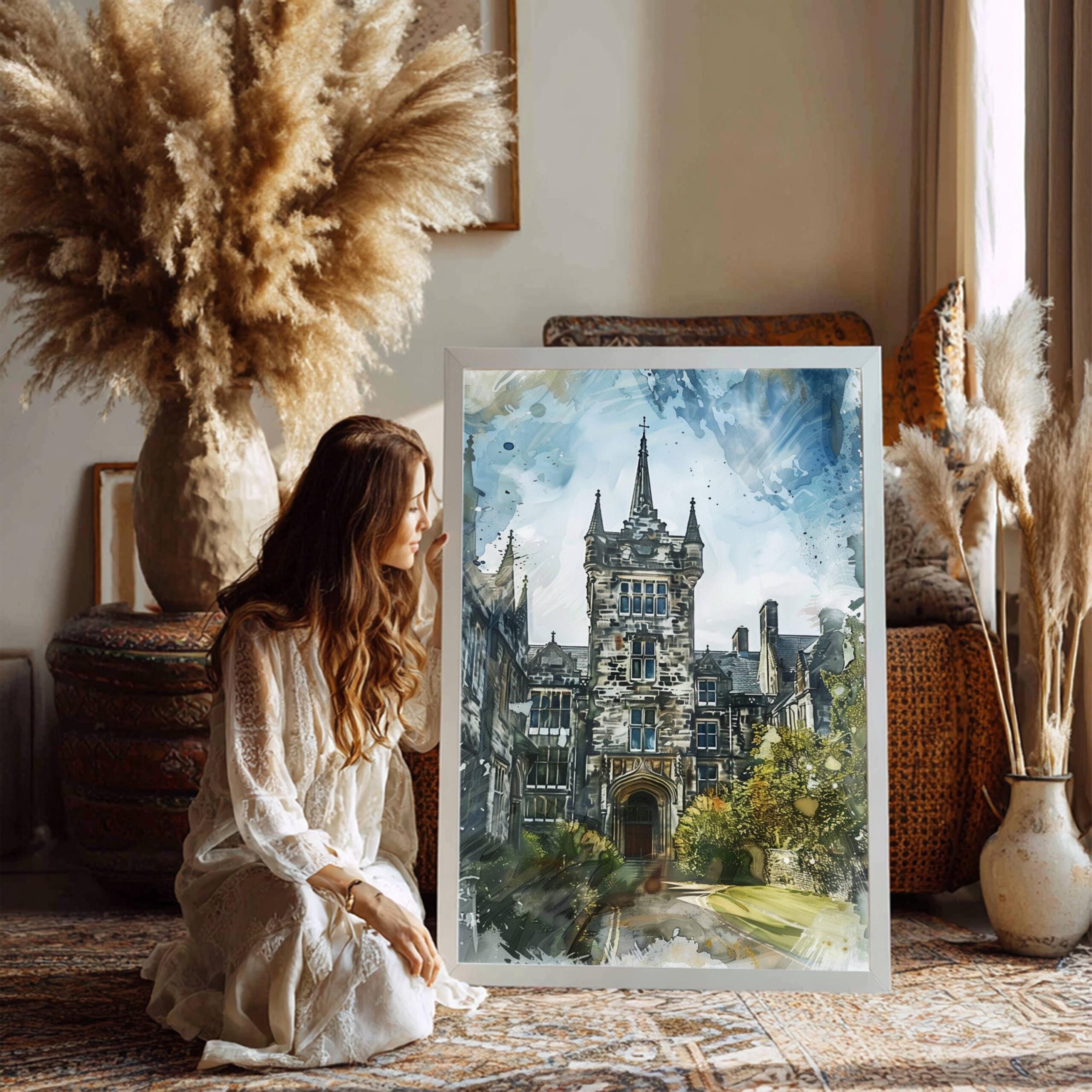 St Andrew's University Scotland Watercolor Print: Travel Art Poster - Image 3