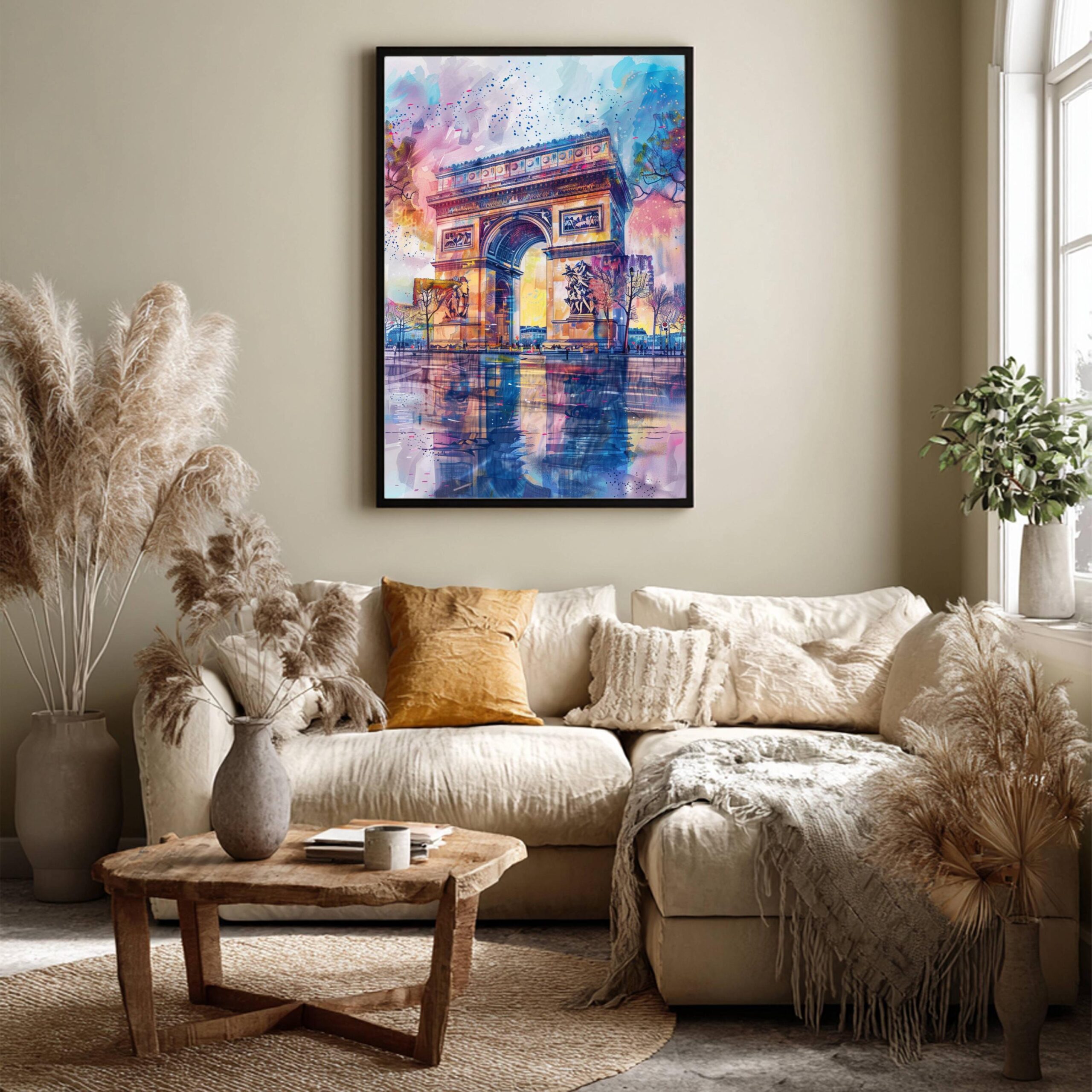 Arc de Triomphe Paris Watercolor: France Art Travel Poster - Image 3