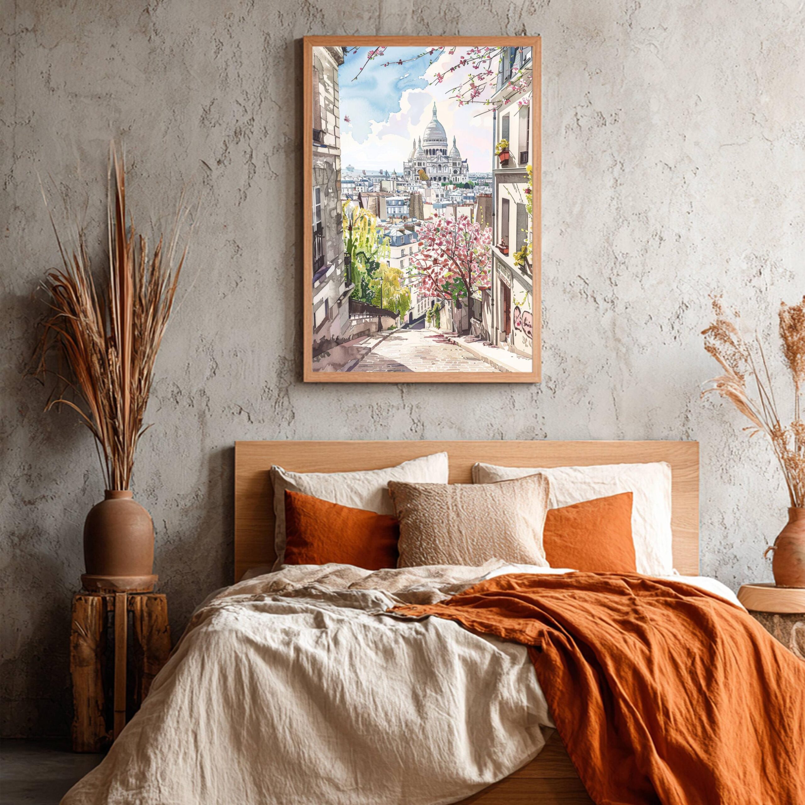Montmartre Paris Watercolor: France Art Travel Poster - Image 4