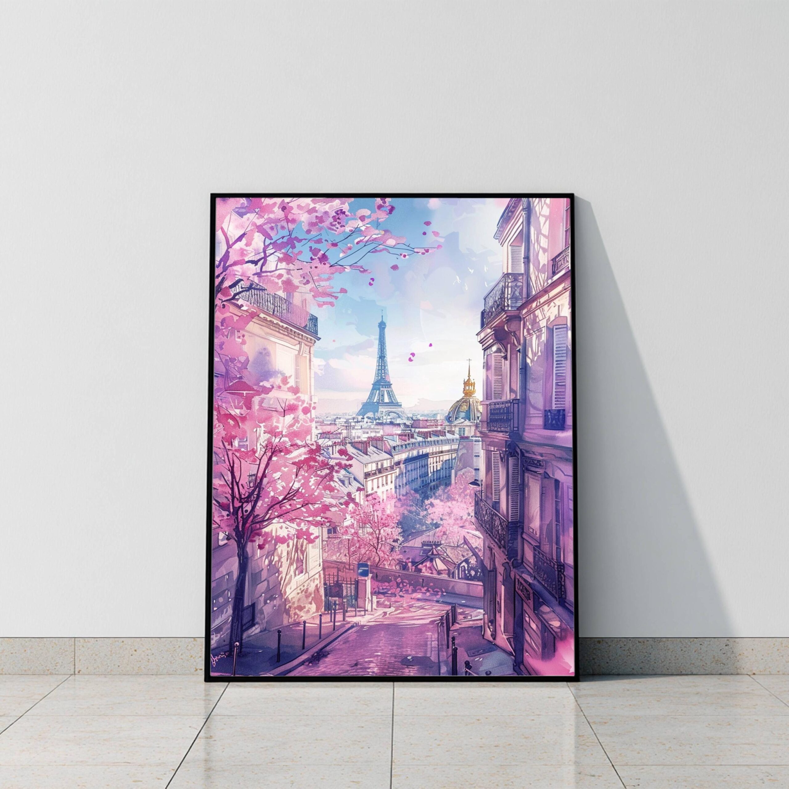 Paris France Watercolor: French Art Travel Poster - Image 9