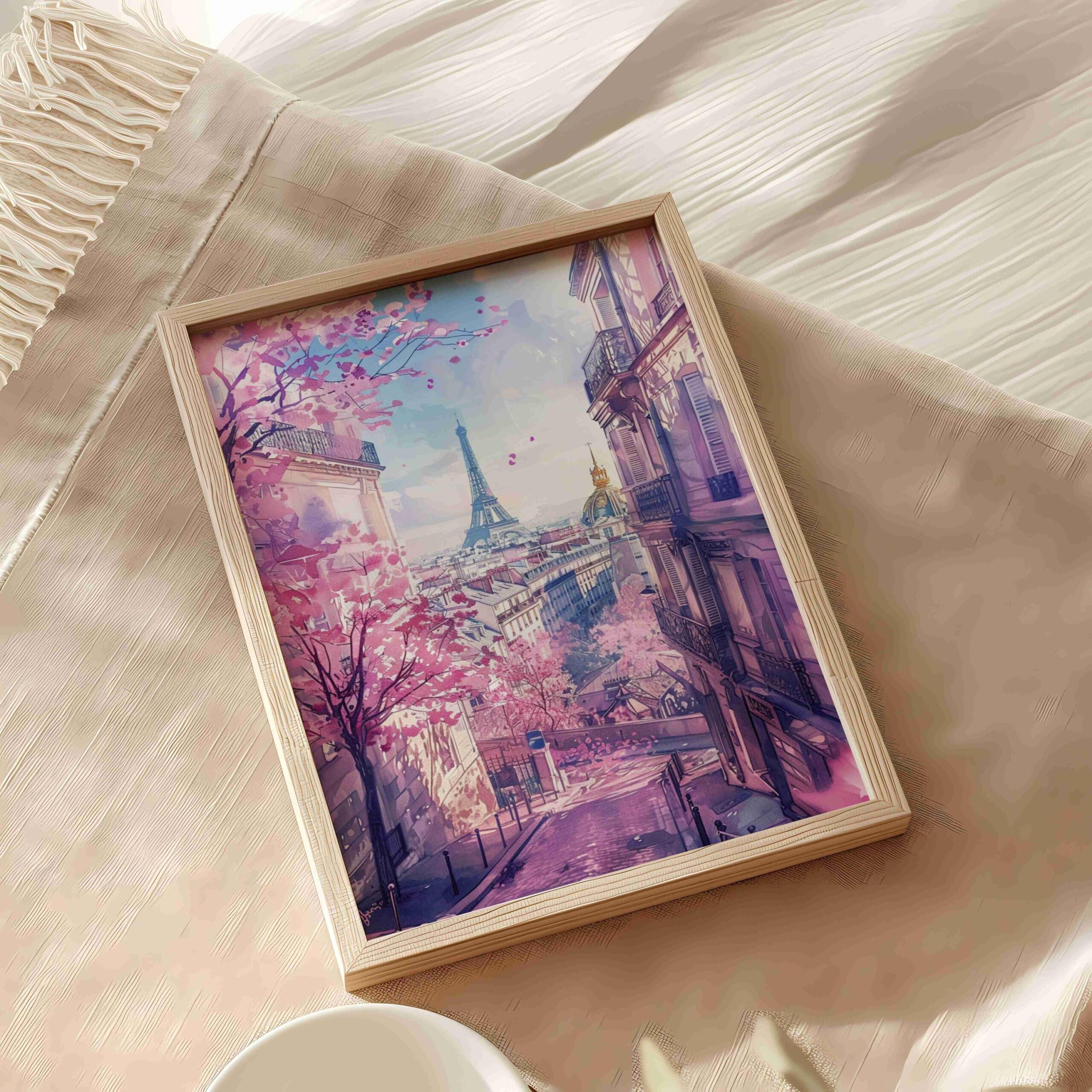 Paris France Watercolor: French Art Travel Poster - Image 5