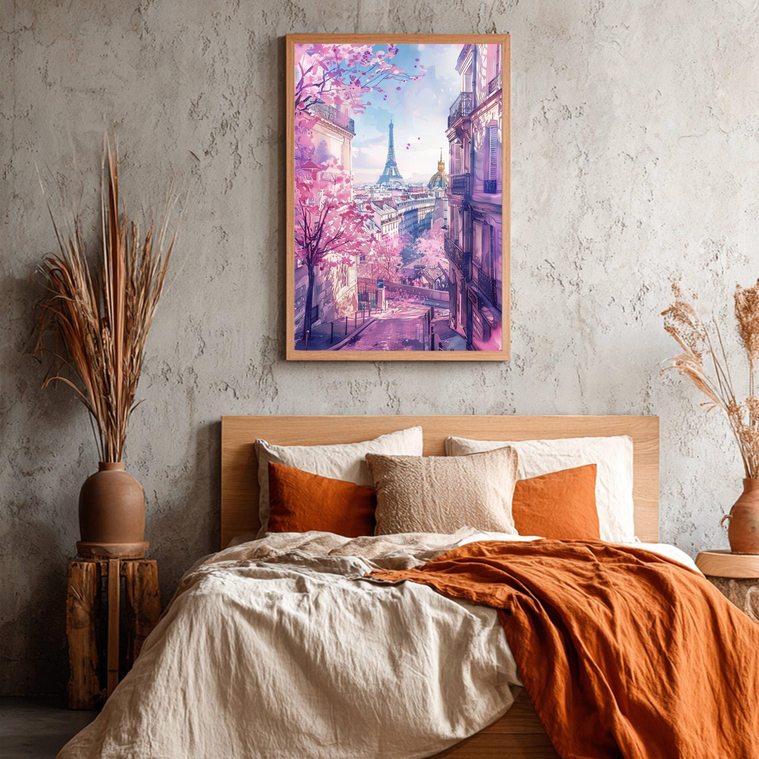 Paris France Watercolor: French Art Travel Poster - Image 3