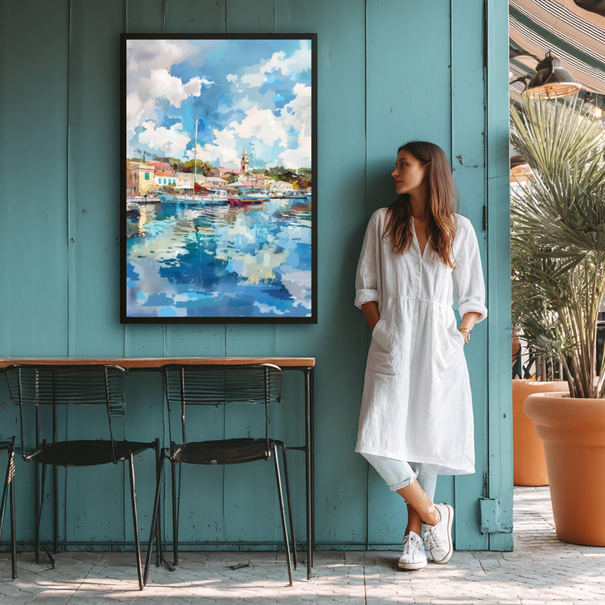 Bridgetown Barbados Caribbean Watercolor: Travel Art Poster Print - Image 8