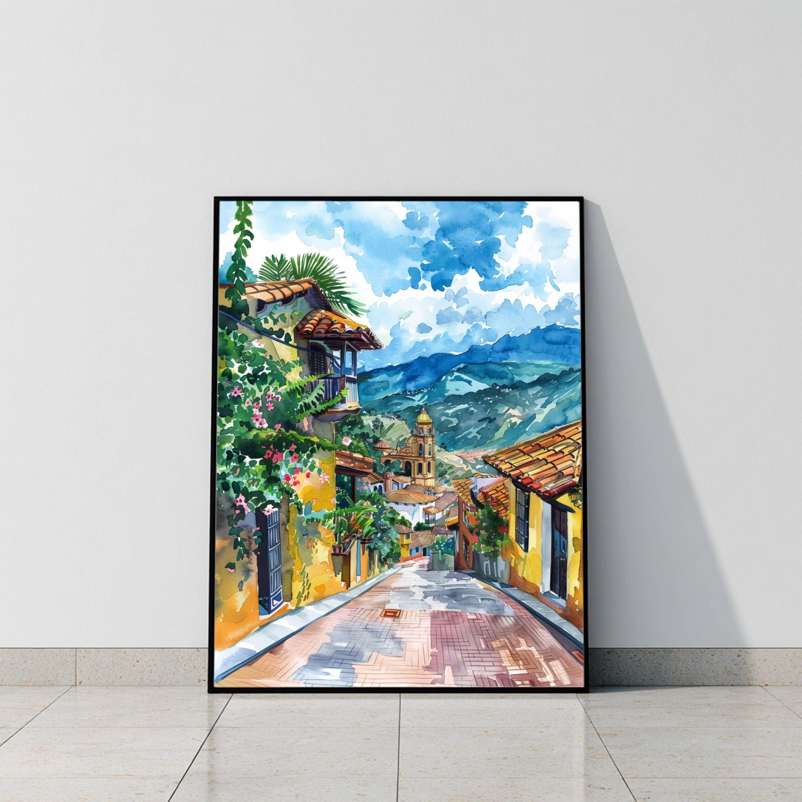 Colombia South America Watercolor Print: Travel Art Poster - Image 9
