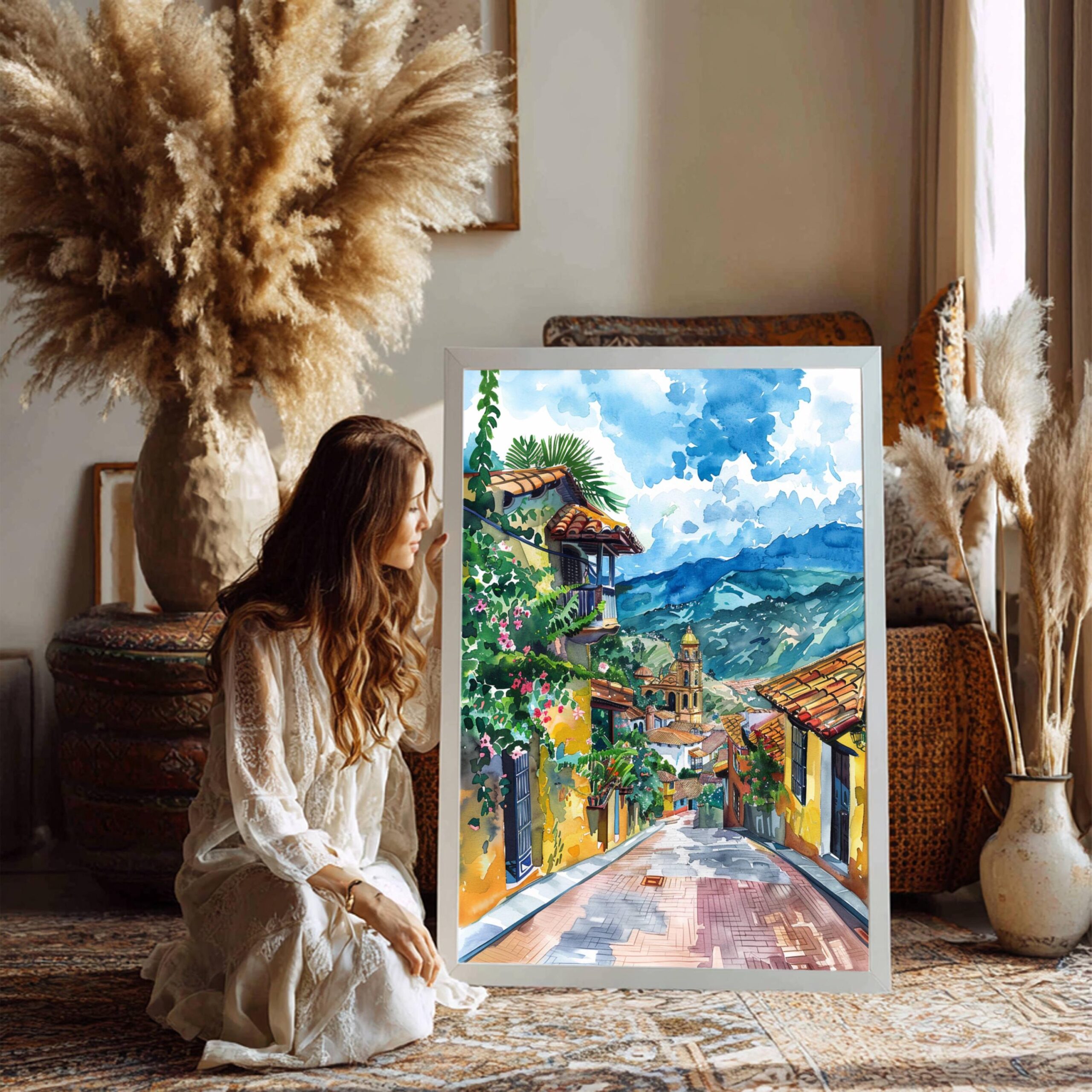 Colombia South America Watercolor Print: Travel Art Poster - Image 8