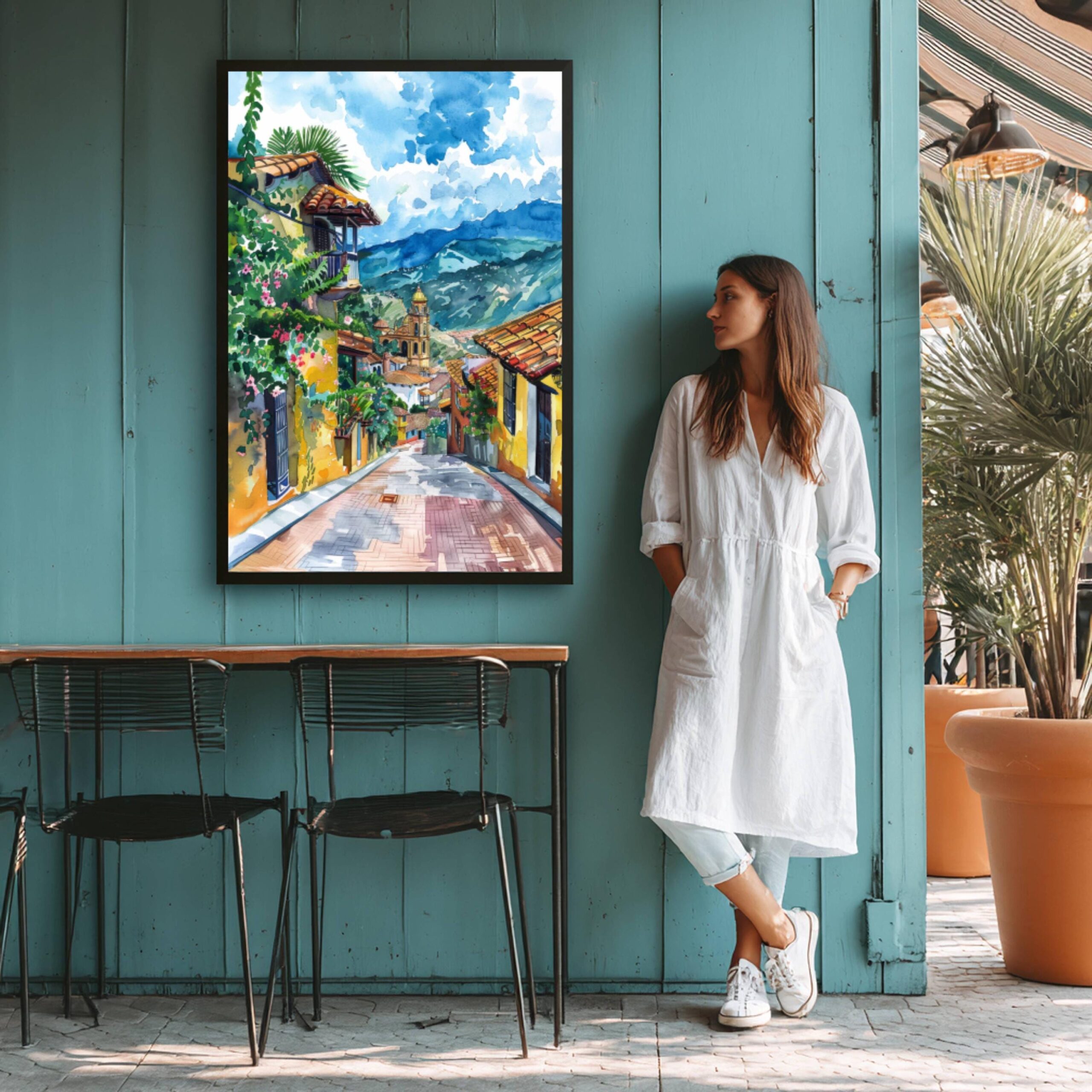 Colombia South America Watercolor Print: Travel Art Poster - Image 6