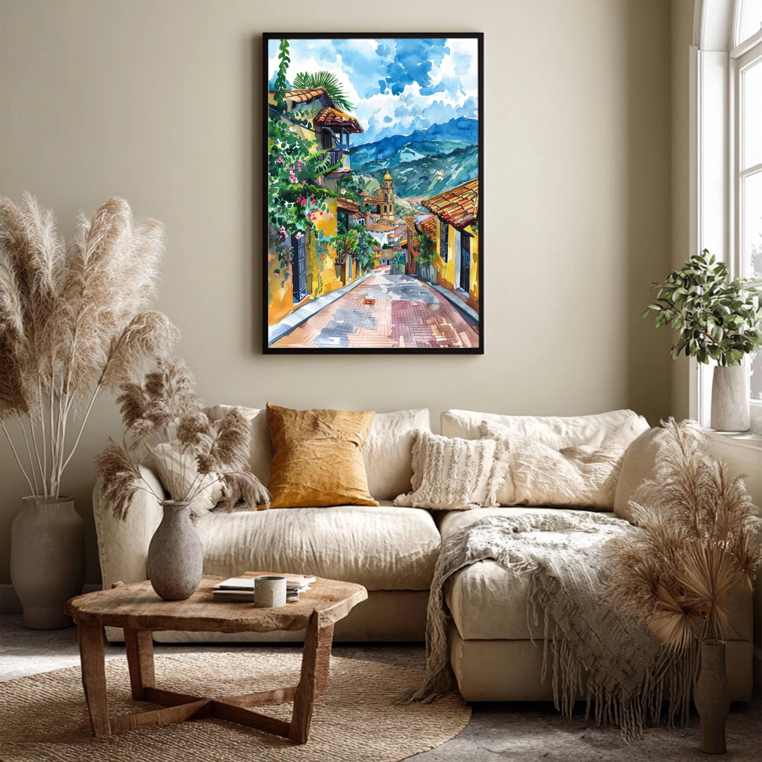 Colombia South America Watercolor Print: Travel Art Poster - Image 3