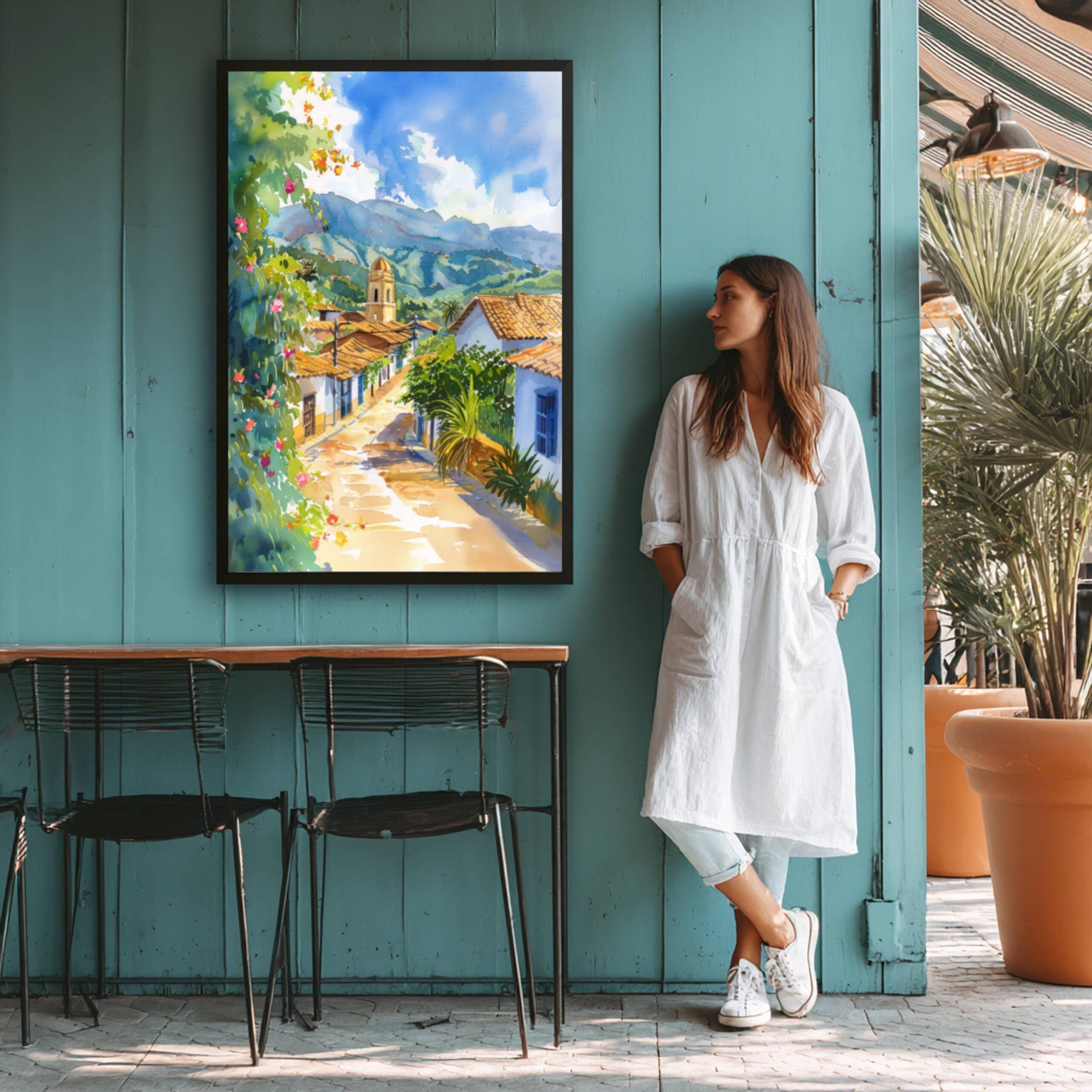 Colombia South America Watercolor Print: Travel Art Poster - Image 7