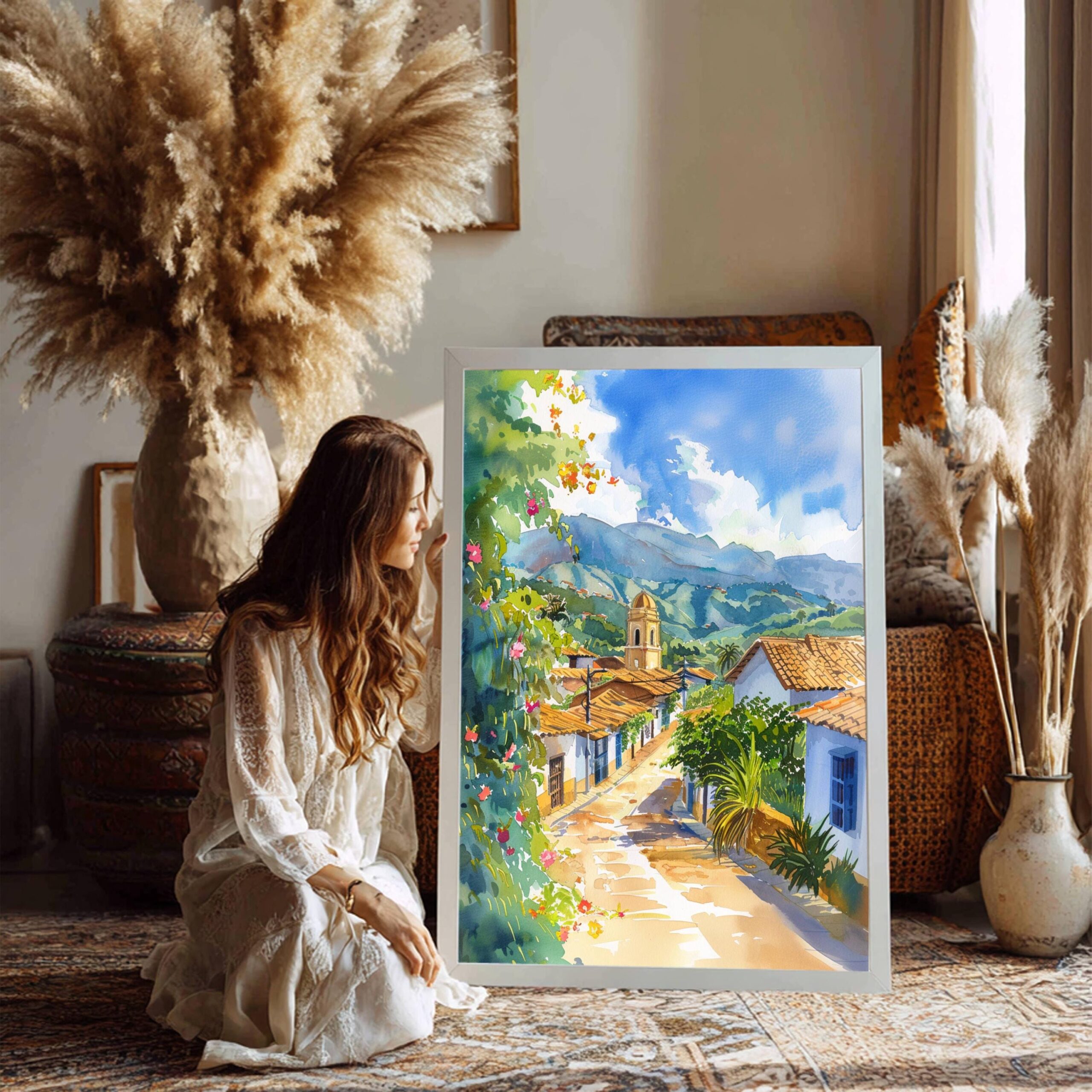 Colombia South America Watercolor Print: Travel Art Poster - Image 6