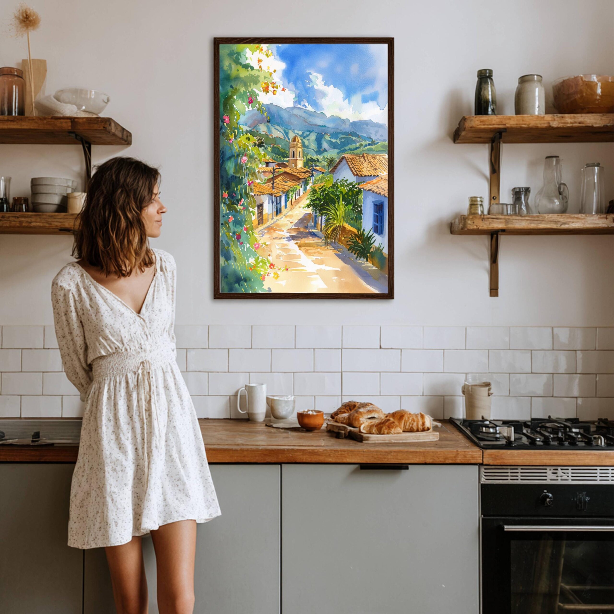 Colombia South America Watercolor Print: Travel Art Poster - Image 8