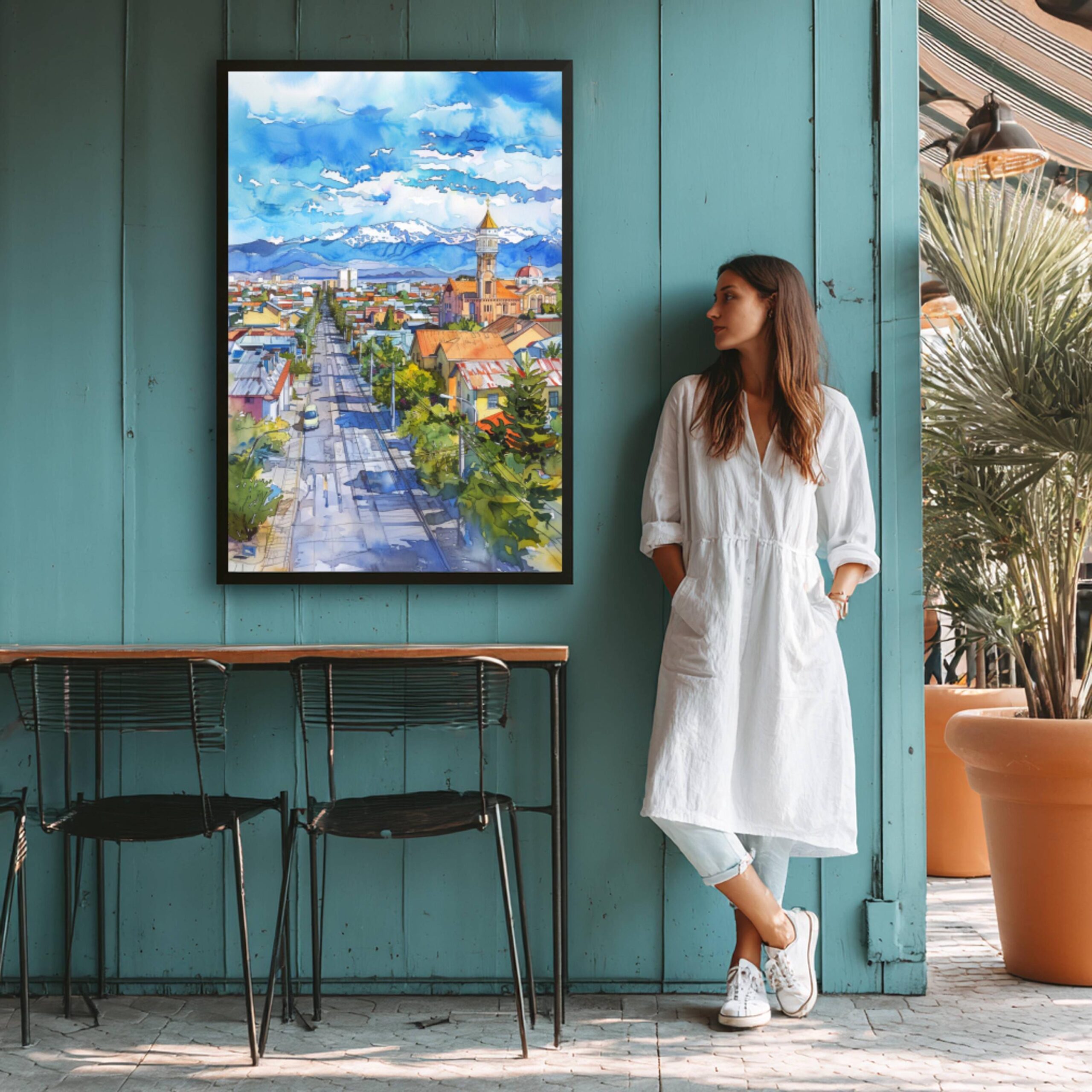 Punta Arenas Chile South America Watercolor: Travel Art Poster - Image 7