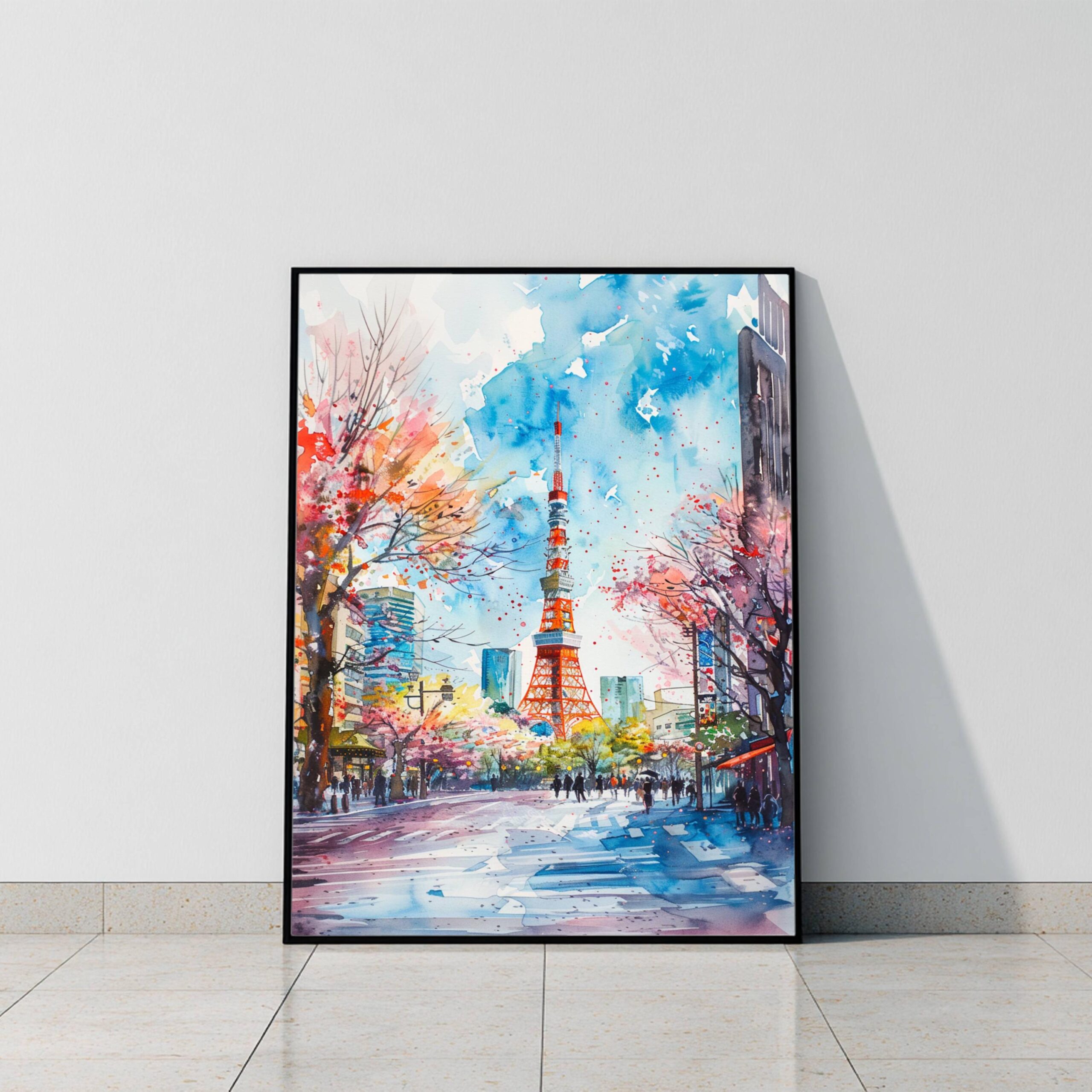 Tokyo Japan Asia Watercolor Print: Japanese Art Travel Poster - Image 9