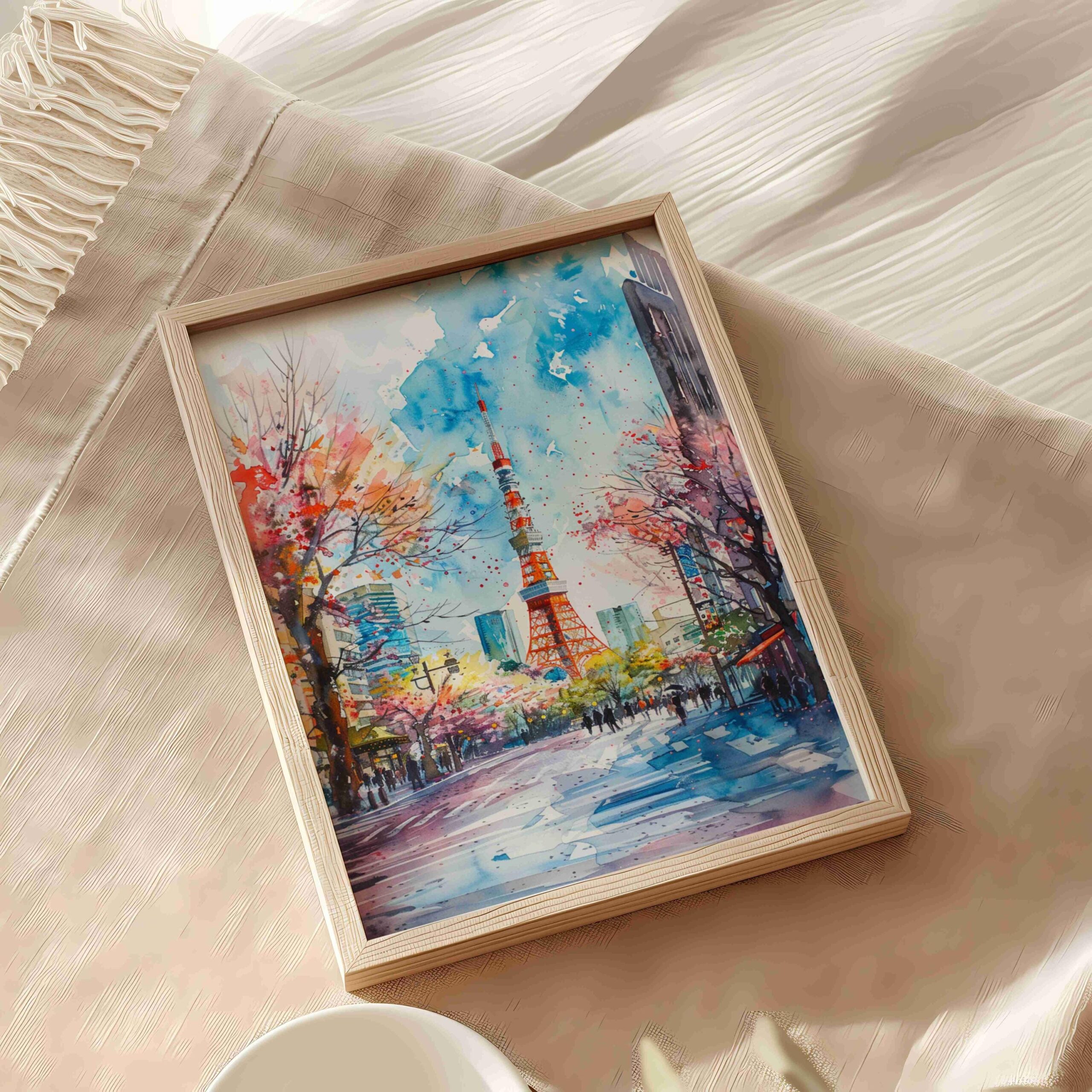 Tokyo Japan Asia Watercolor Print: Japanese Art Travel Poster - Image 5