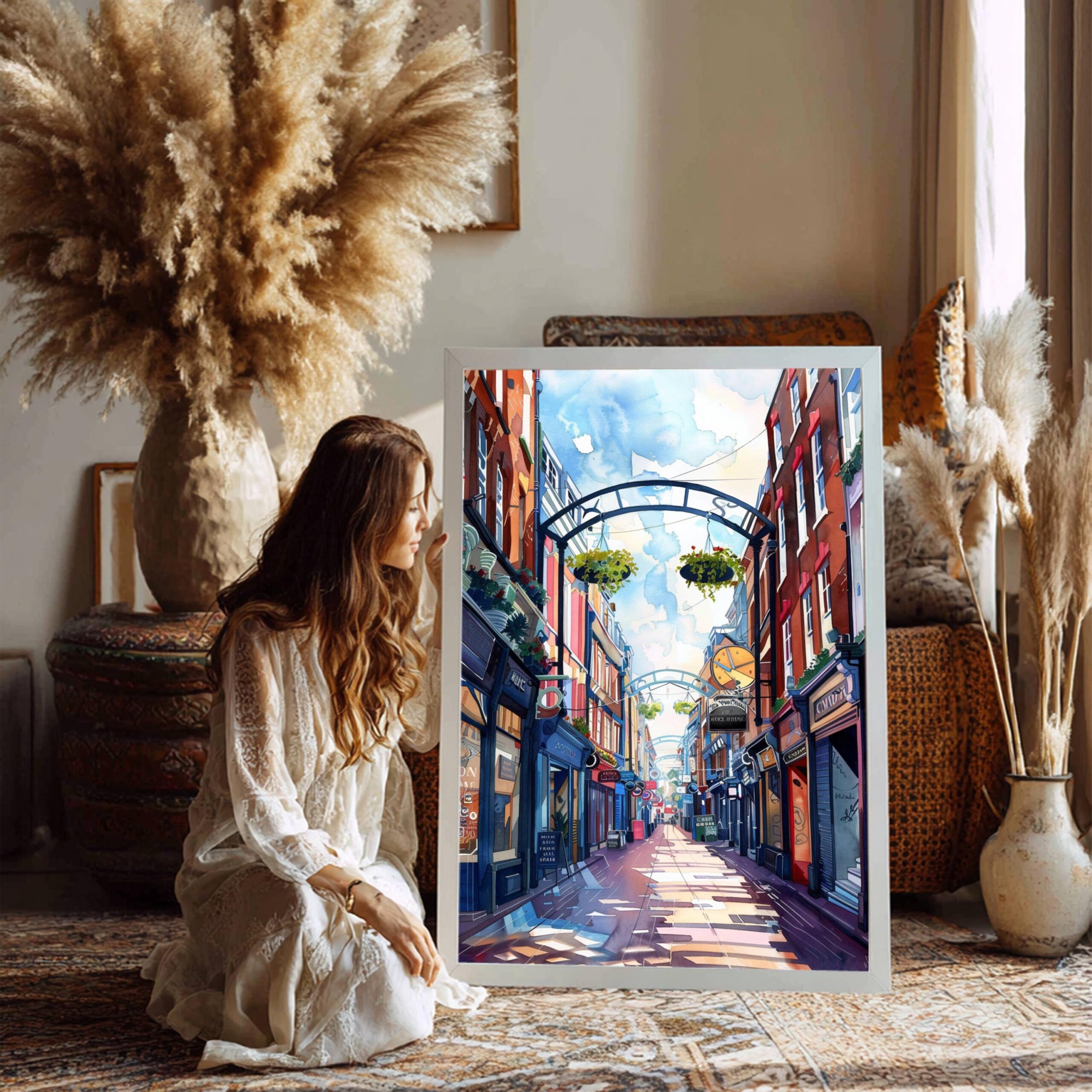Carnaby Street London England Watercolor: United Kingdom Travel Art Poster - Image 6