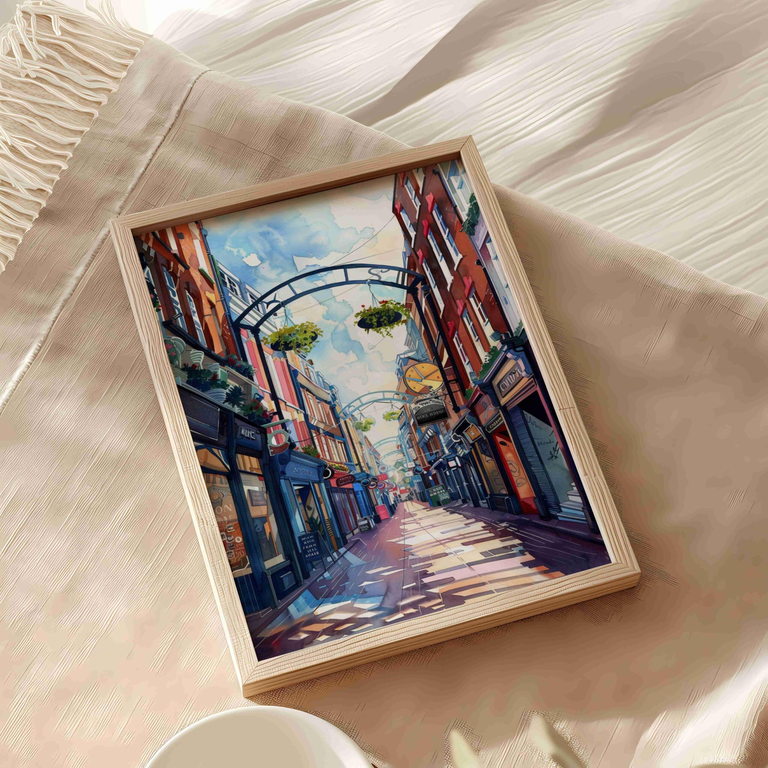 Carnaby Street London England Watercolor: United Kingdom Travel Art Poster - Image 5