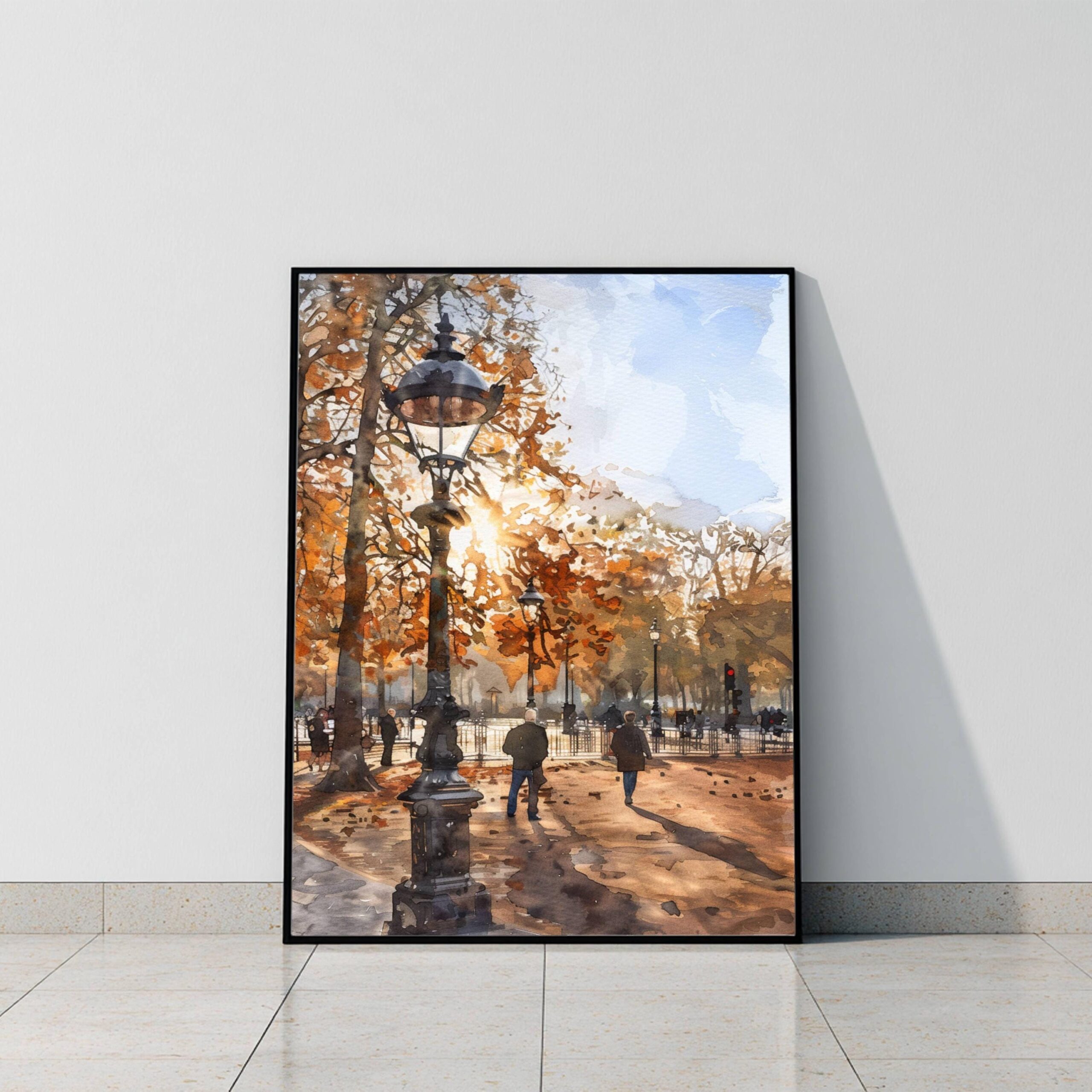 Hyde Park London England Watercolor Print: United Kingdom Travel Art Poster - Image 9