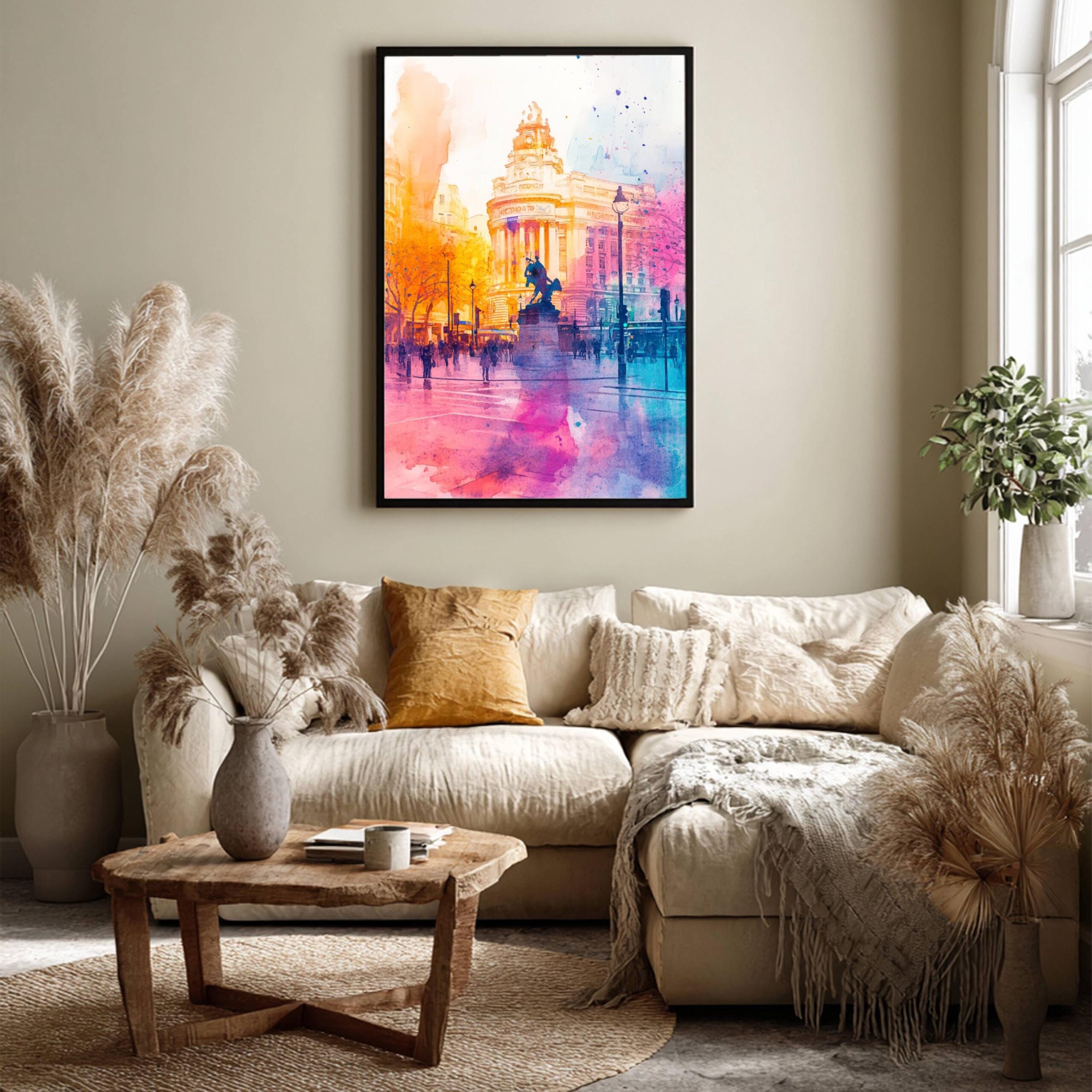 Piccadilly London England Watercolor: United Kingdom Travel Art Poster - Image 3
