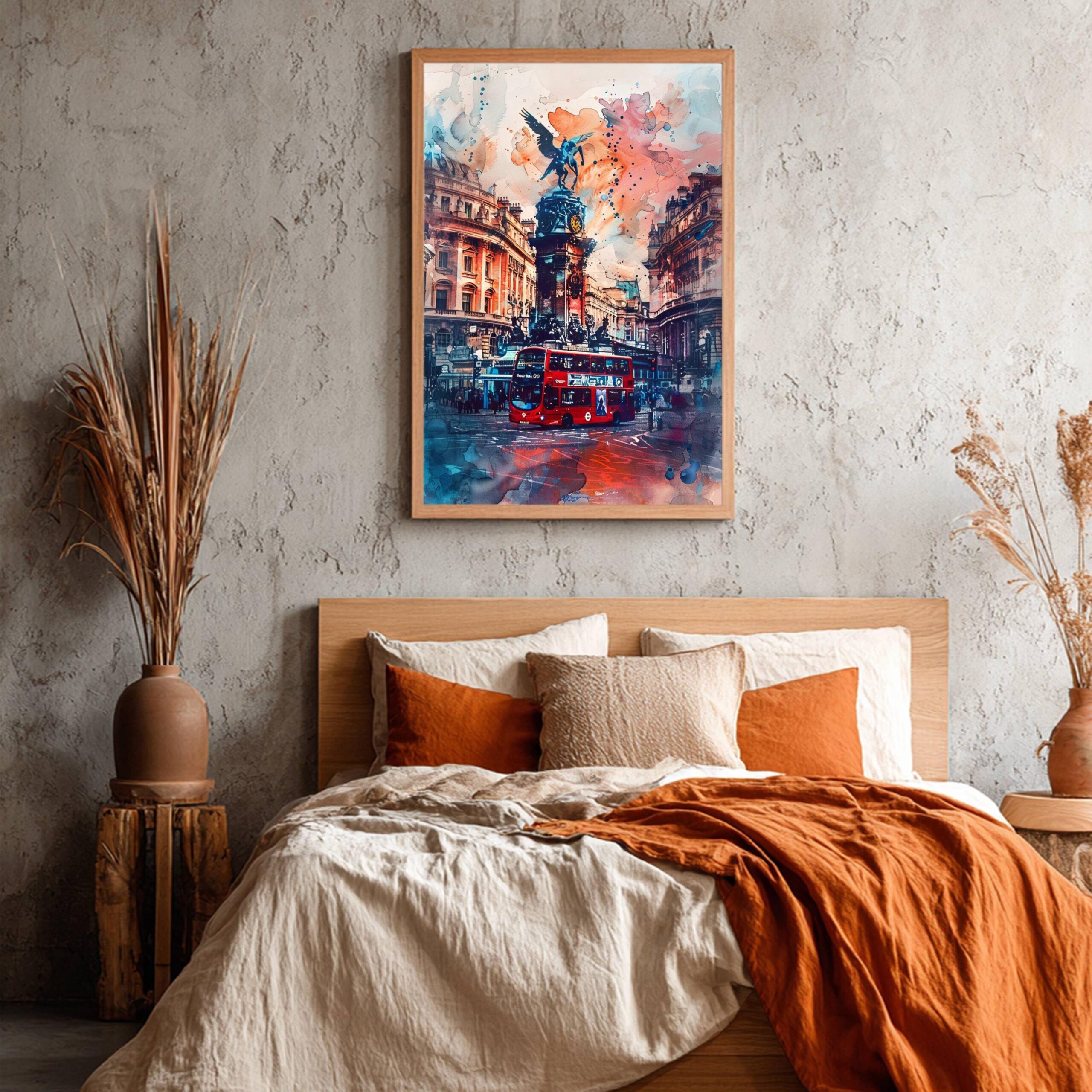 Piccadilly London England Watercolor: United Kingdom Travel Art Poster - Image 4