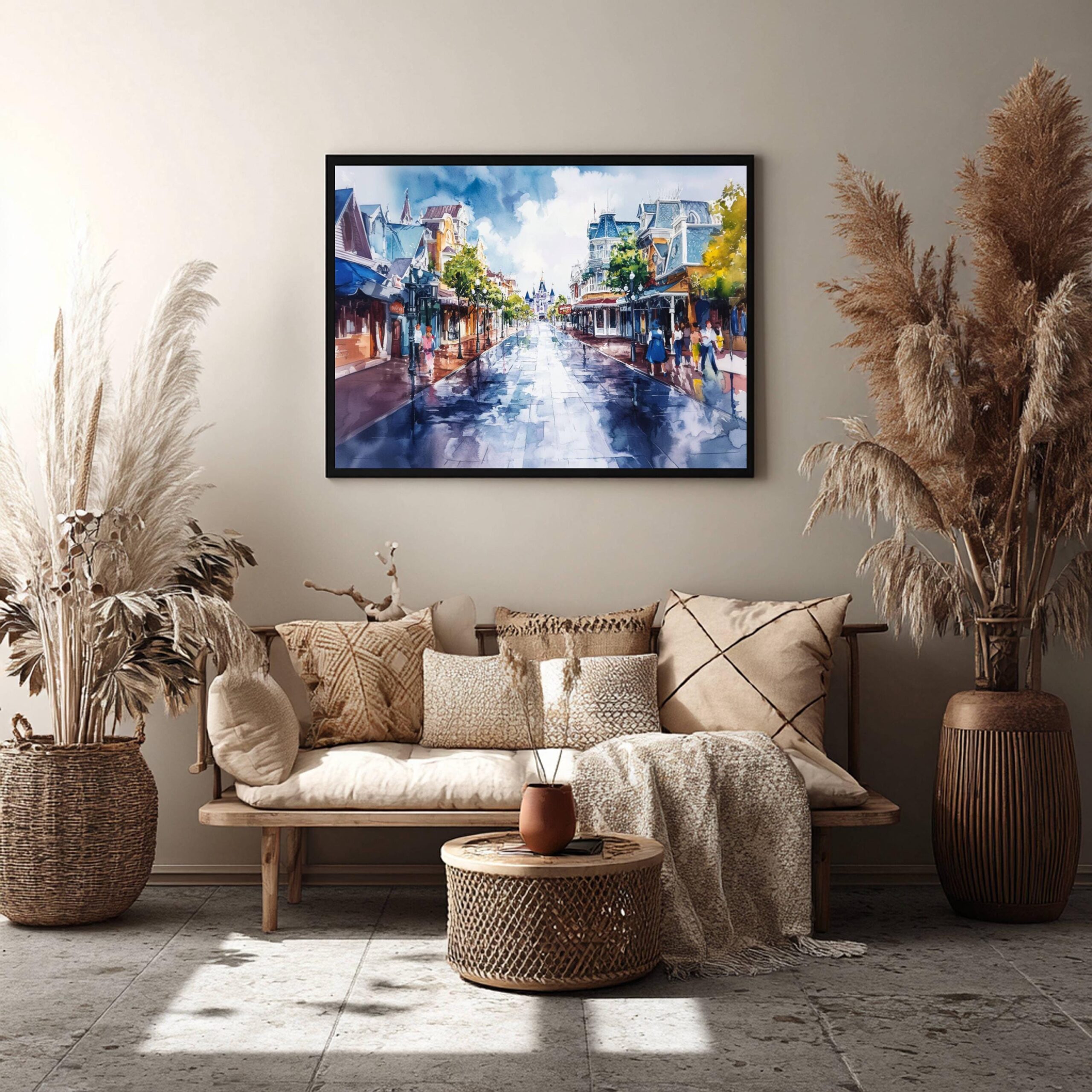 Disneyland Orlando USA Watercolor: American Travel Art Poster - Image 6