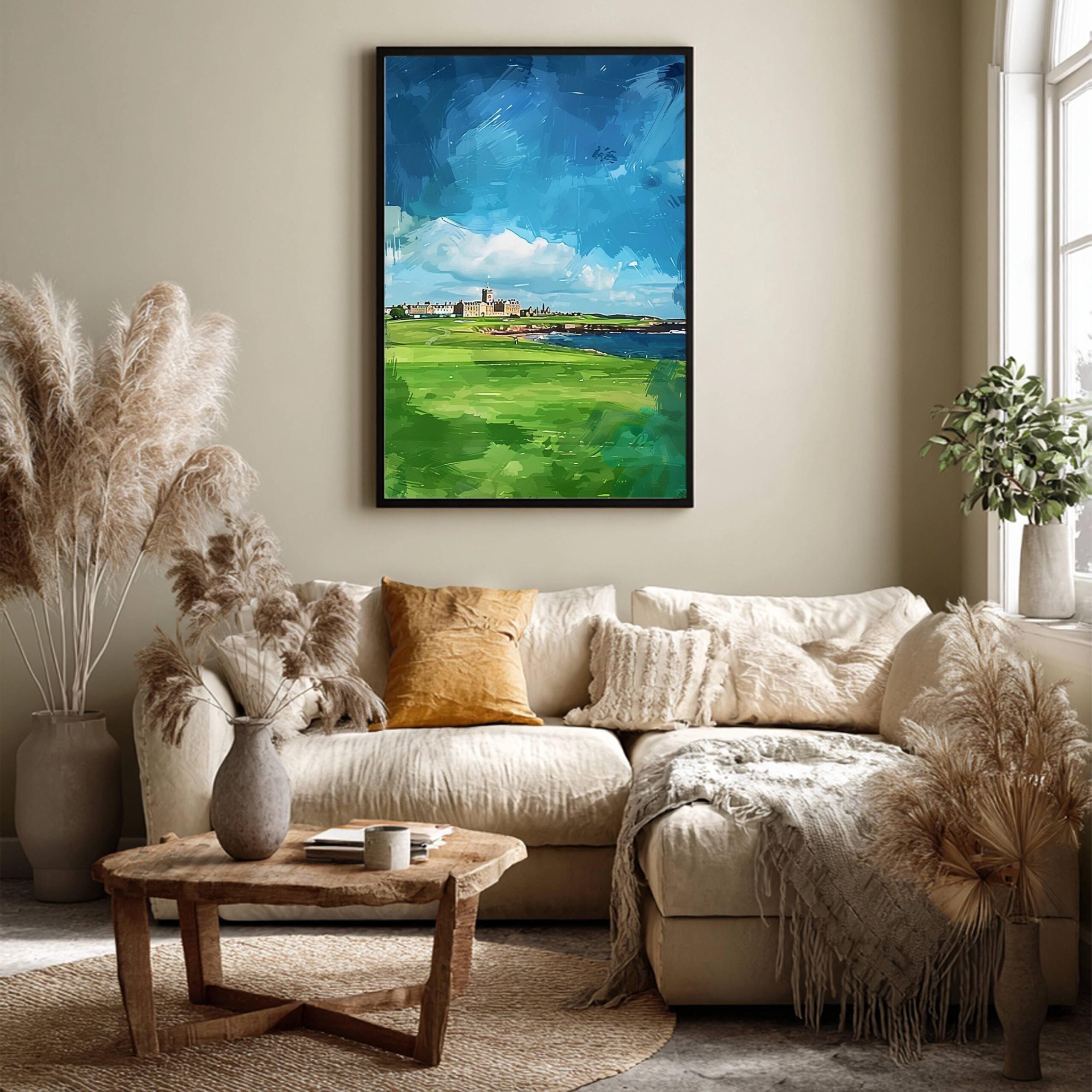 St Andrews Royal and Ancient Golf Club Scotland Watercolor: Scotland Travel Art Poster - Image 3